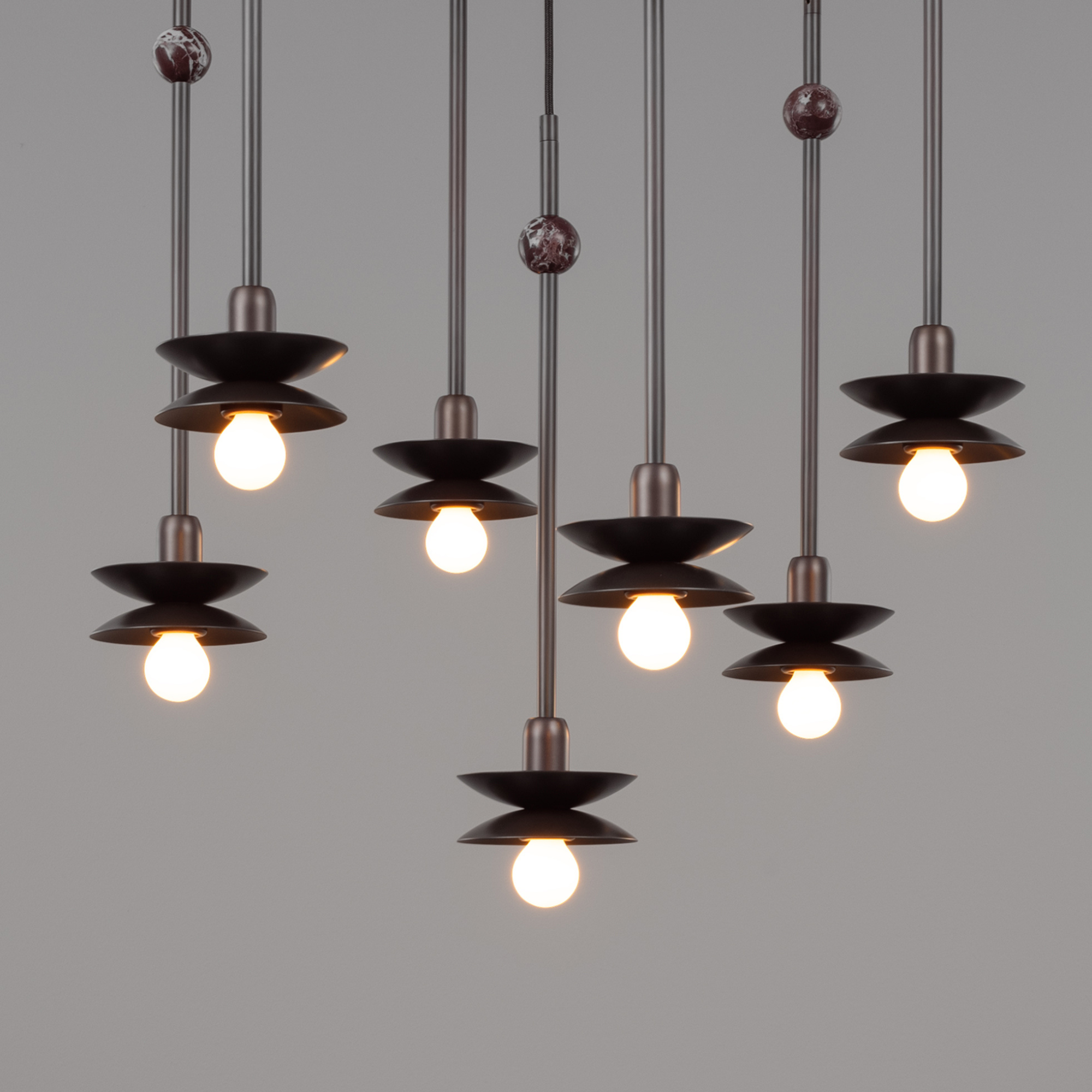 Schwung Babylon Cluster 7 Chandelier