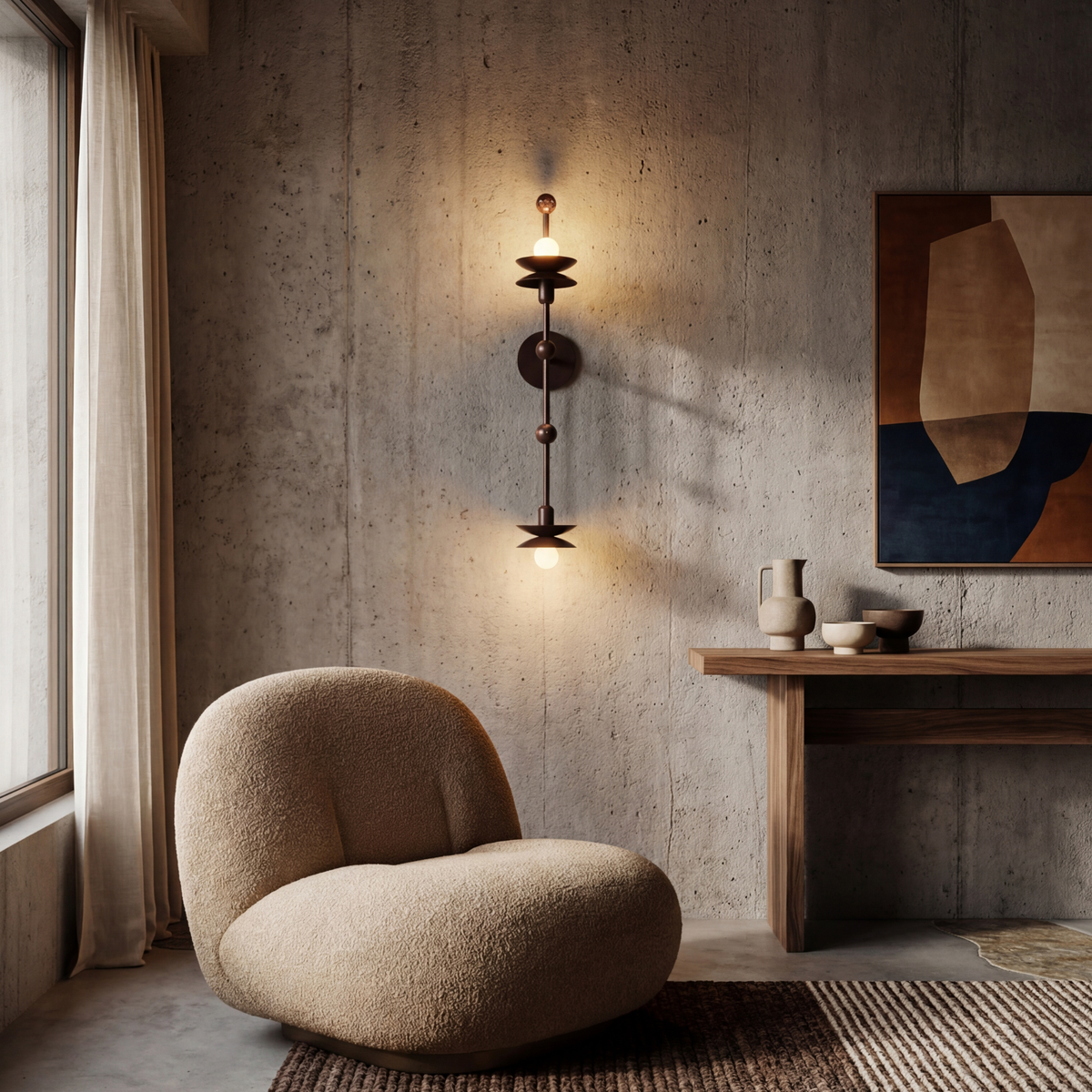 Schwung Babylon Double Flush/Wall Sconce Light