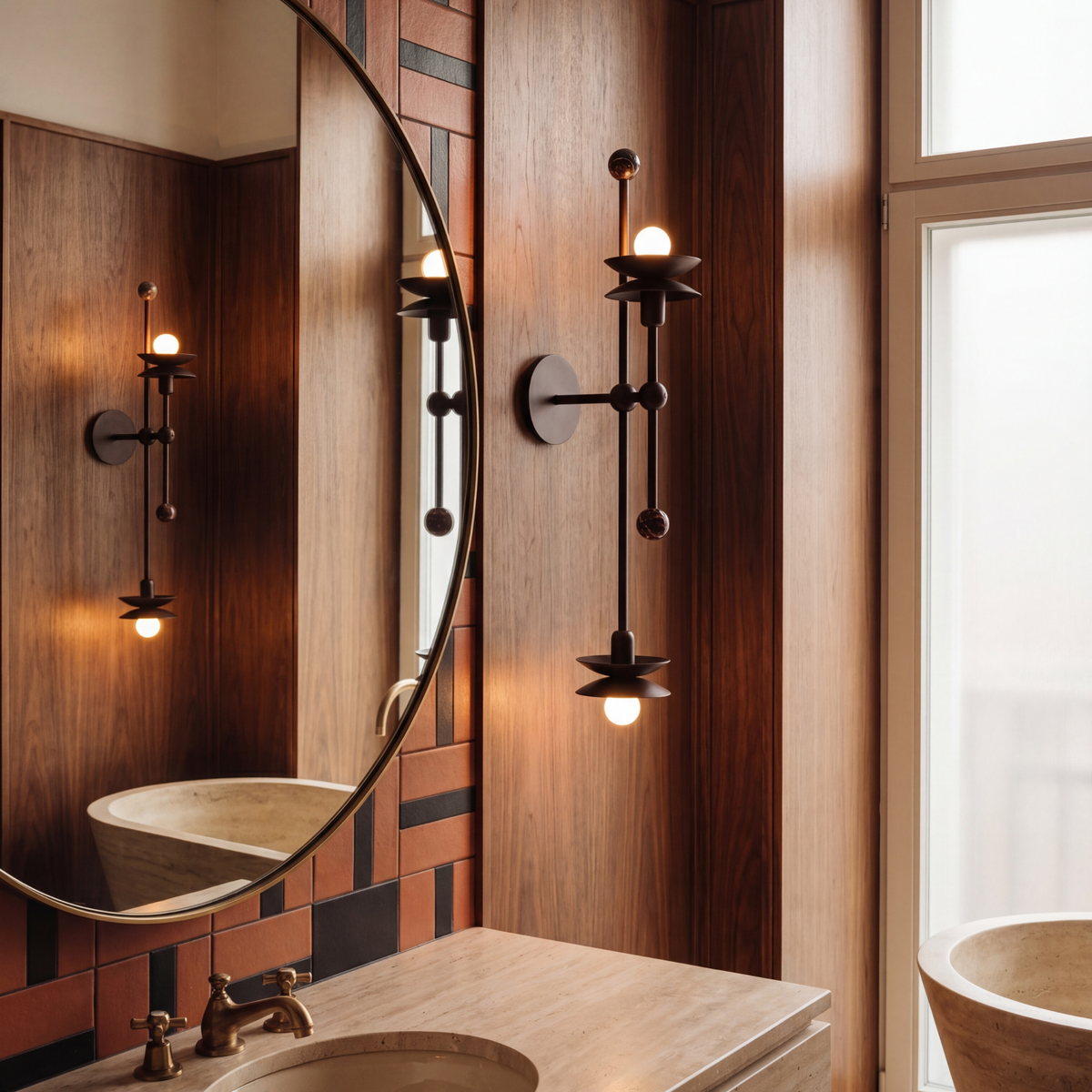 Schwung Babylon Double Flush/Wall Sconce Light