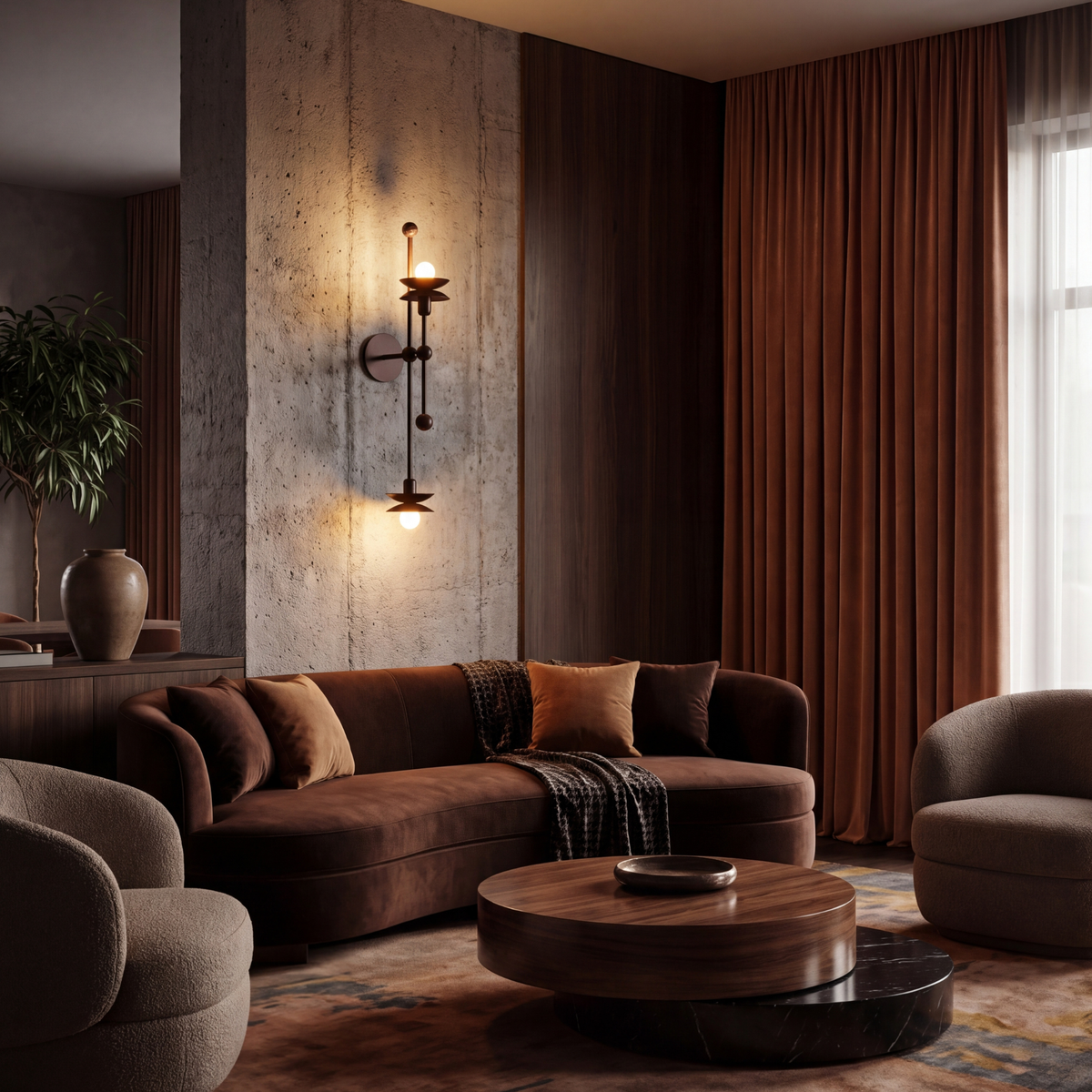 Schwung Babylon Double Flush/Wall Sconce Light