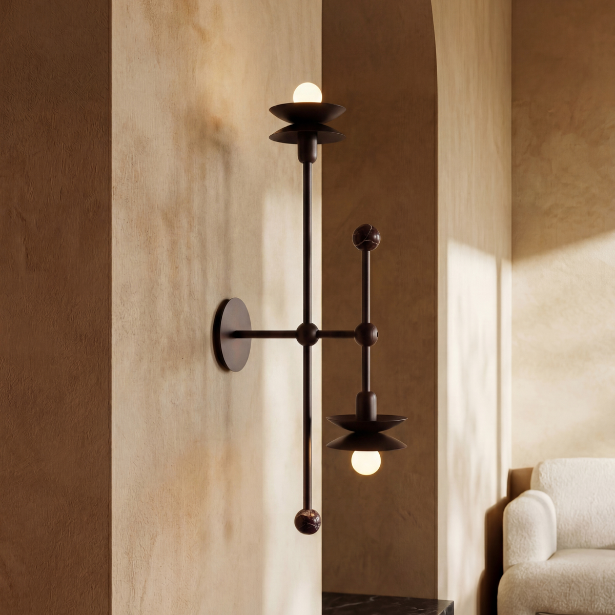 Schwung Babylon Double Flush/Wall Sconce Light