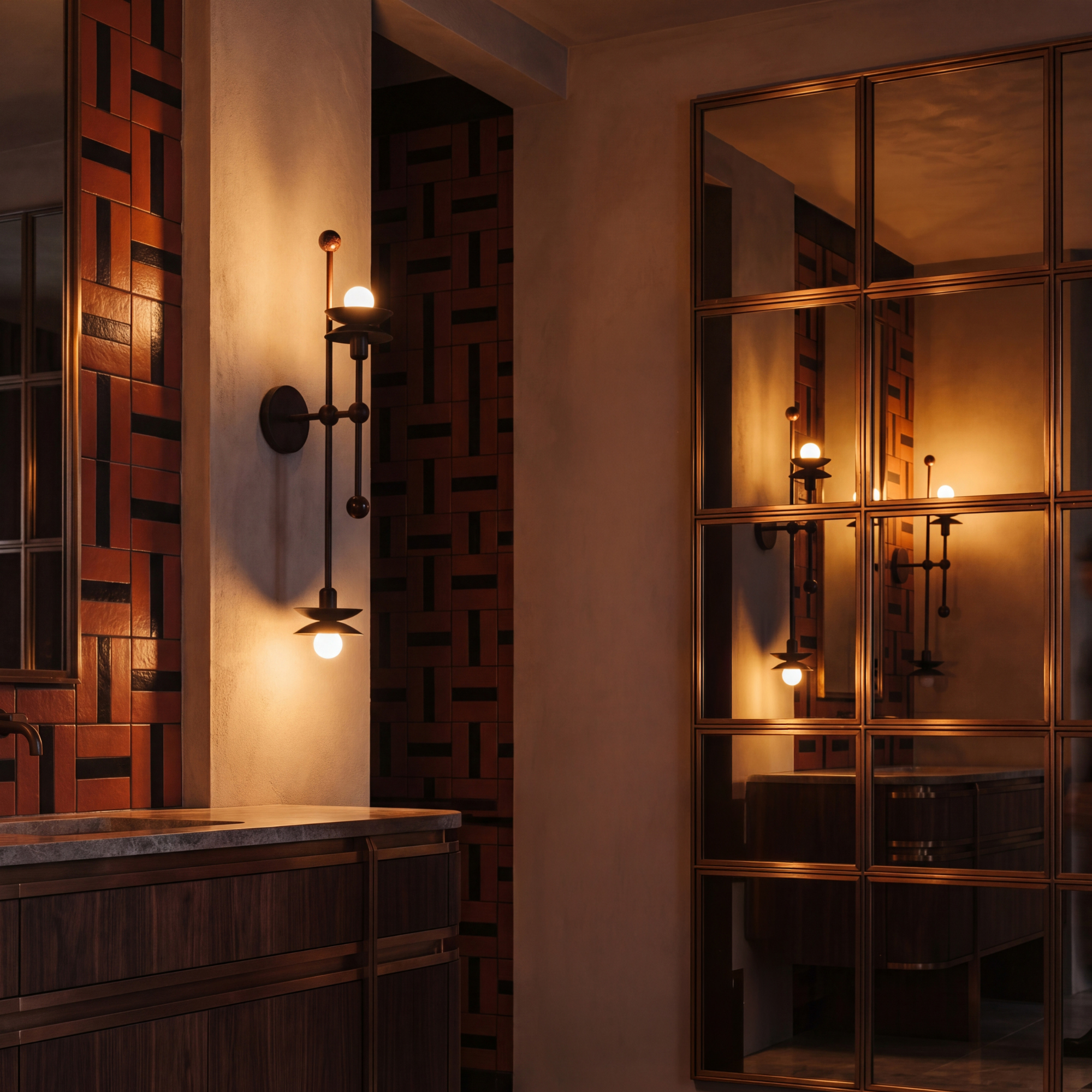 Schwung Babylon Double Flush/Wall Sconce Light