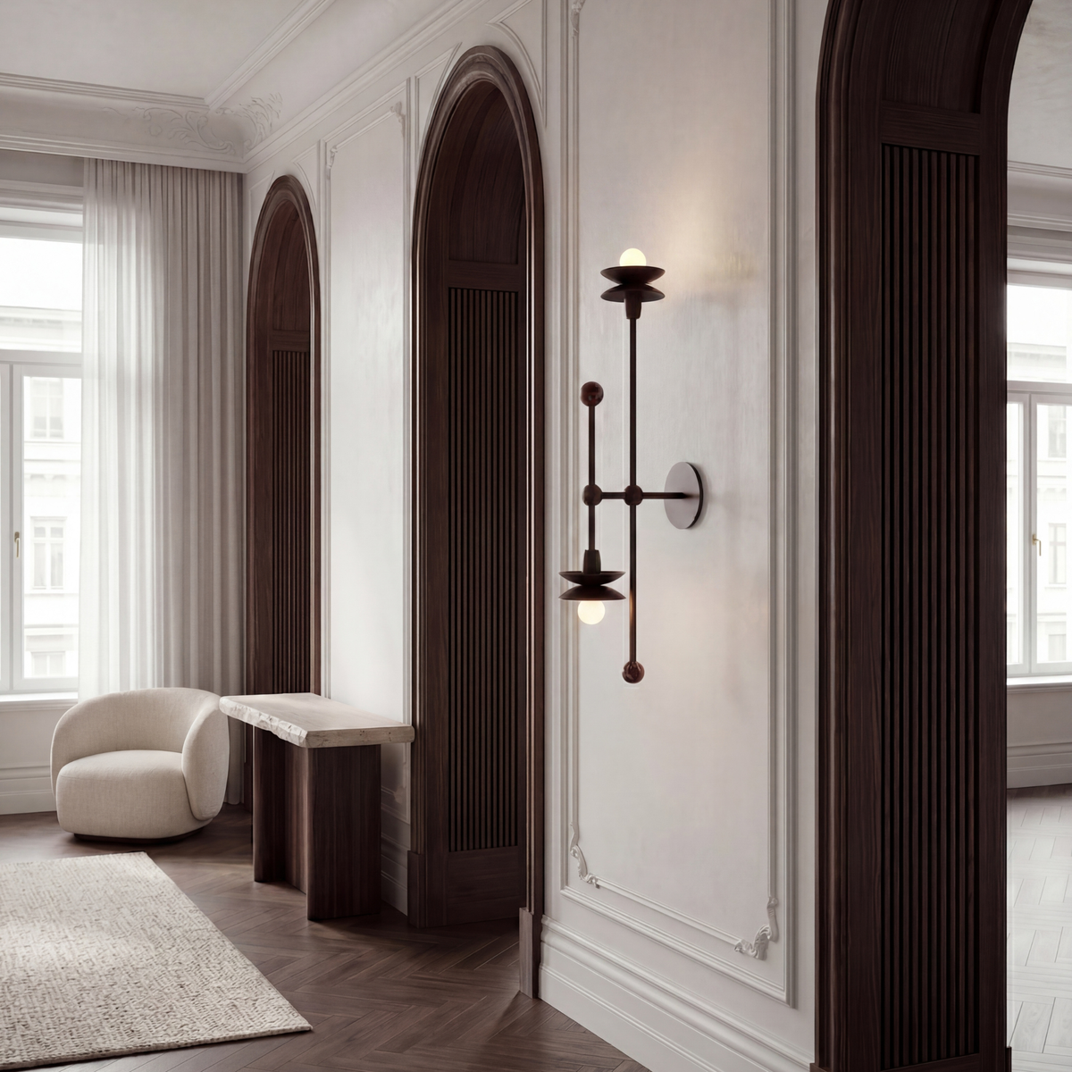 Schwung Babylon Double Flush/Wall Sconce Light