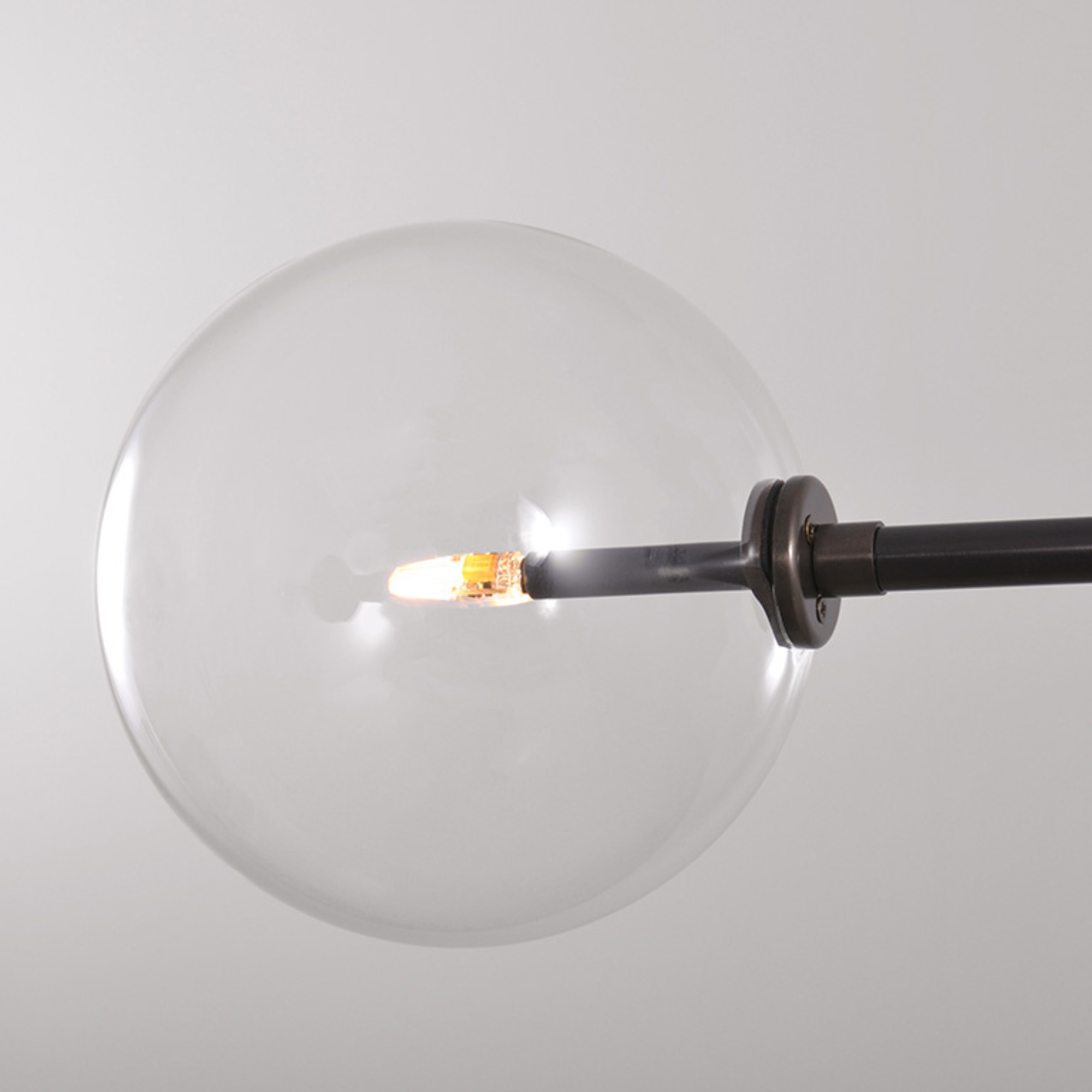 Schwung Balance 200 x 150 2 Light Pendant - Transparent Glass
