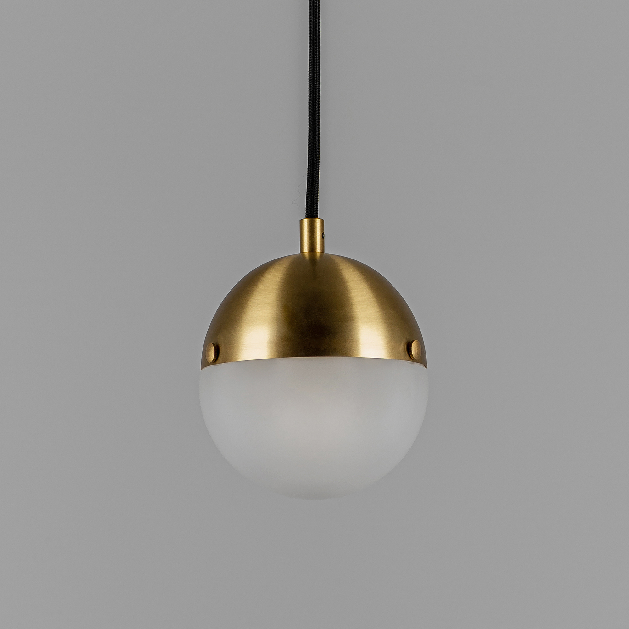 Schwung Molecule Single Pendant - Frosted Glass
