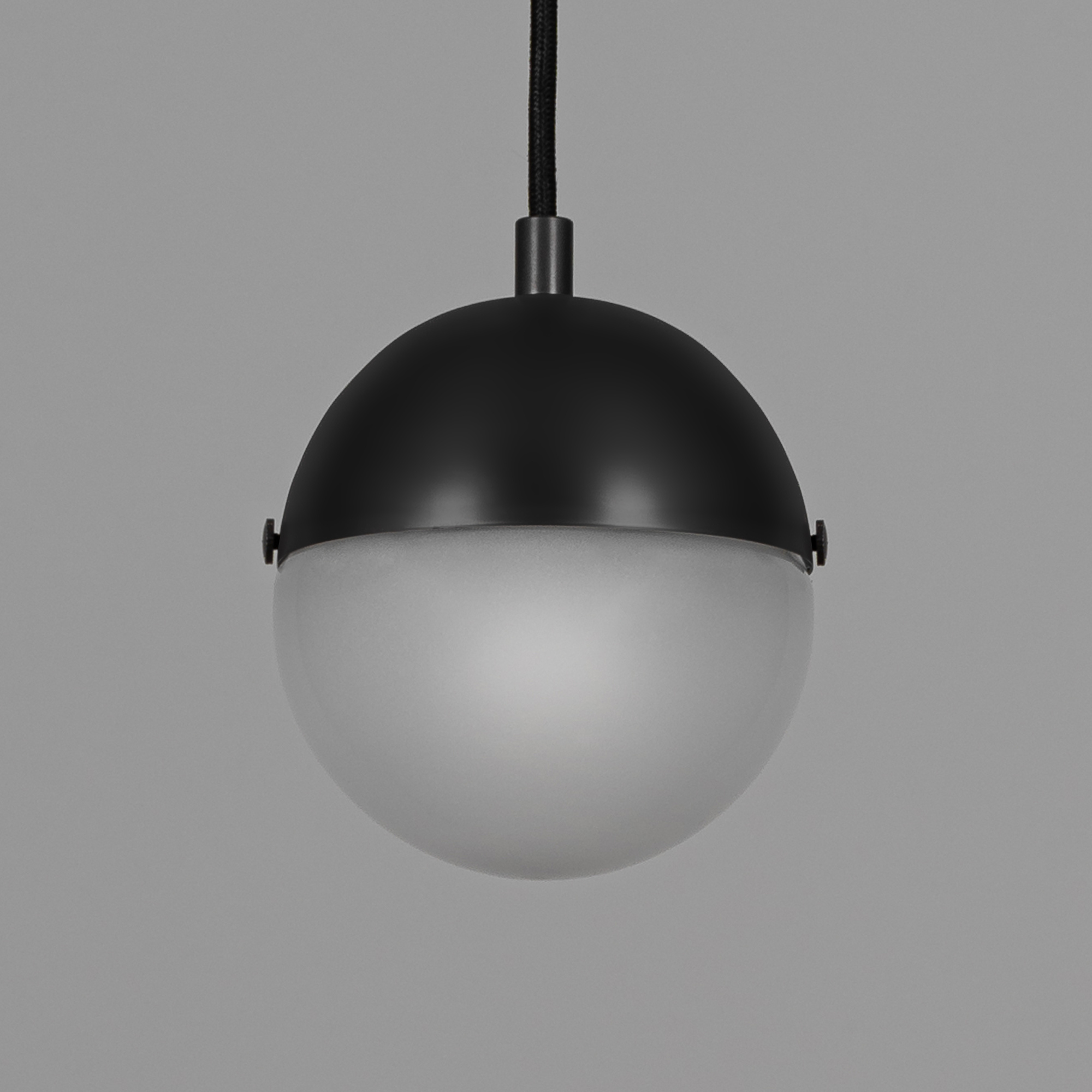 Schwung Molecule Single Pendant - Frosted Glass