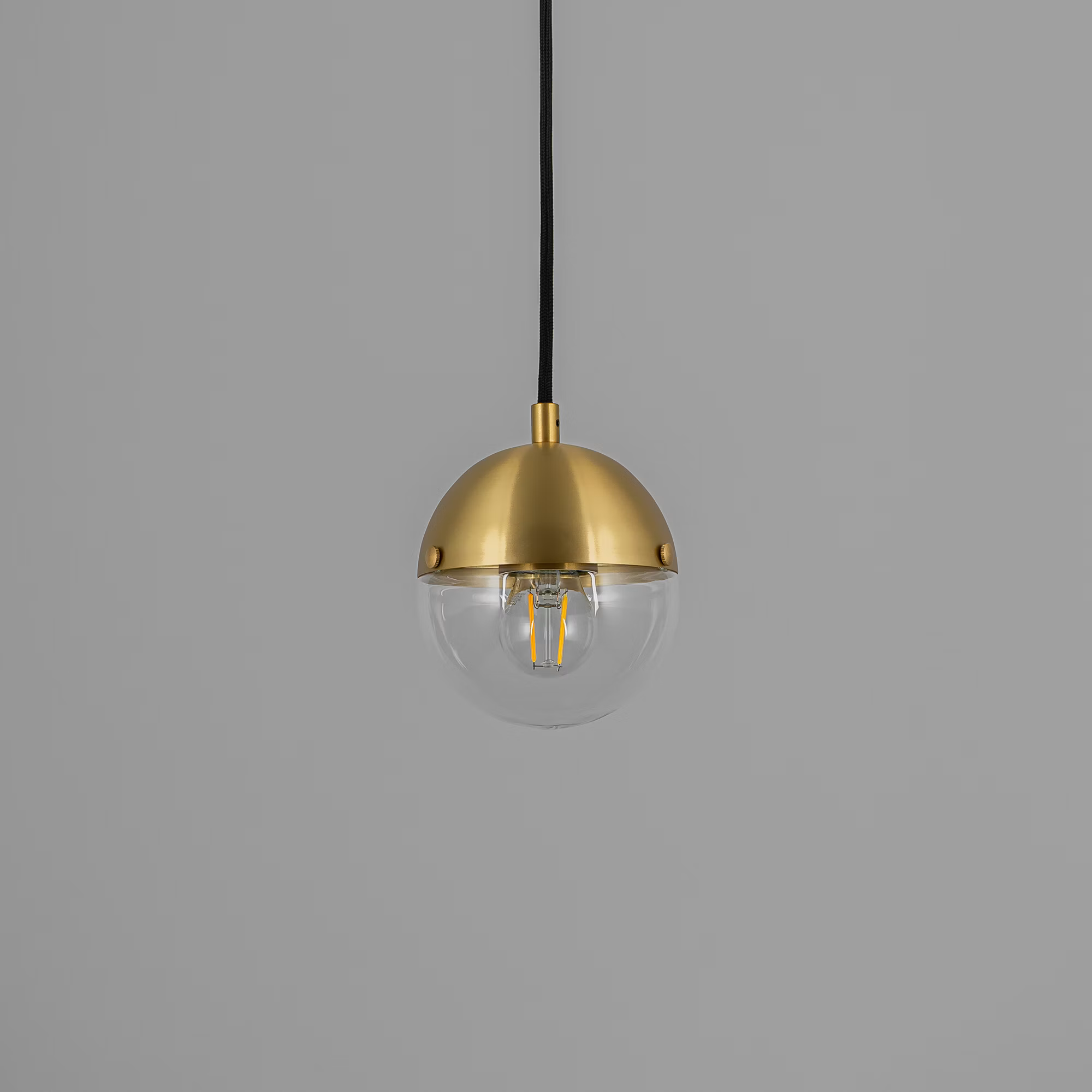Schwung Molecule Single Pendant - Transparent Glass