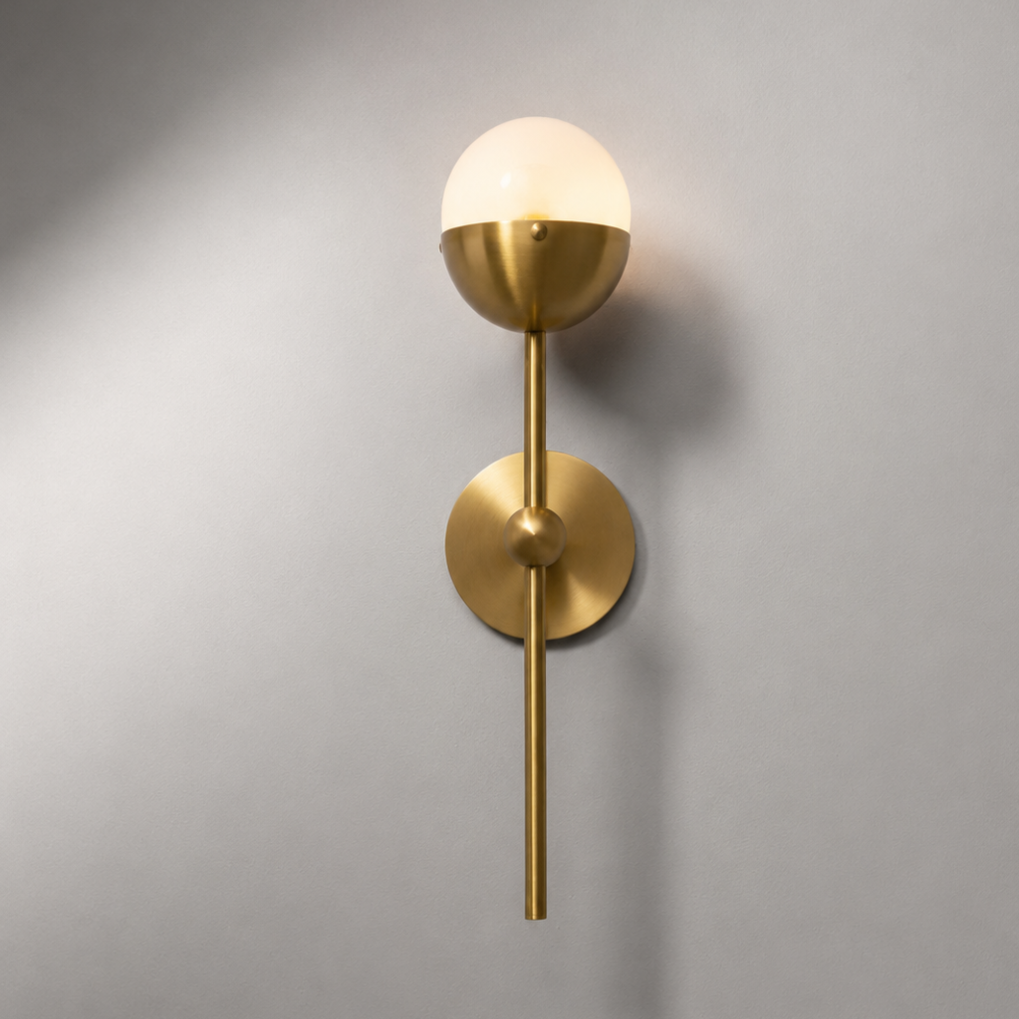 Schwung Molecule Single Wall Sconce Light - Frosted Glass