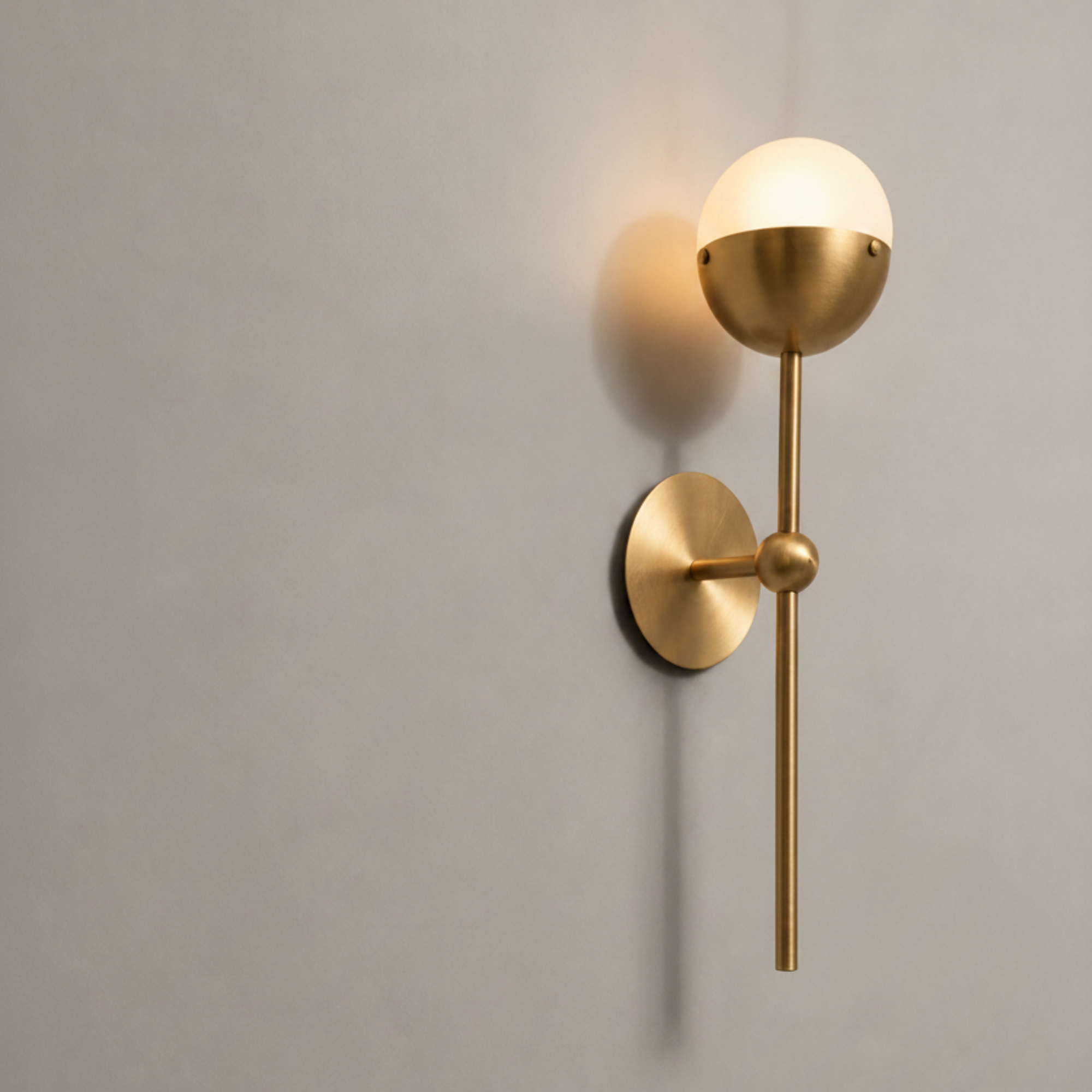 Schwung Molecule Single Wall Sconce Light - Frosted Glass