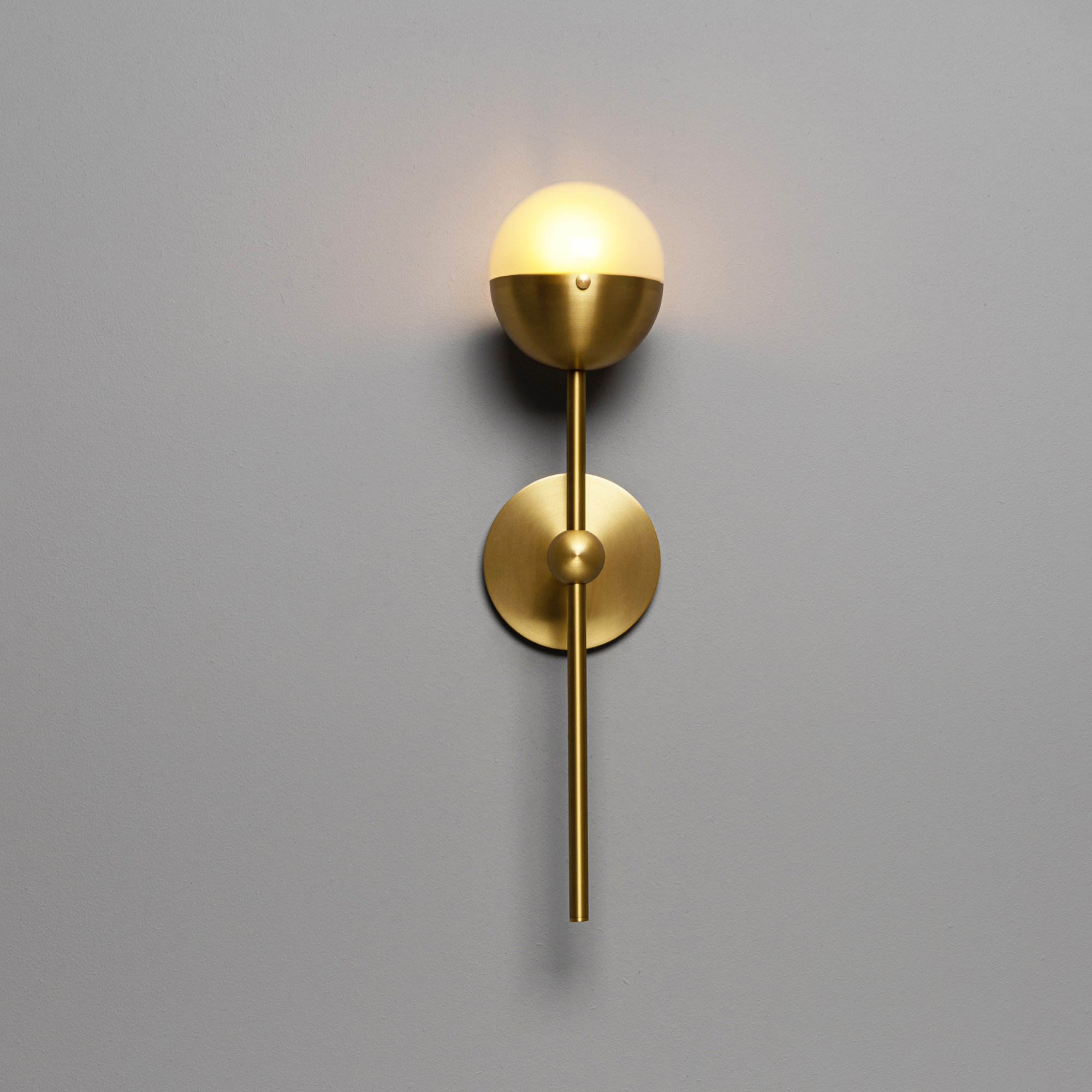 Schwung Molecule Single Wall Sconce Light - Frosted Glass