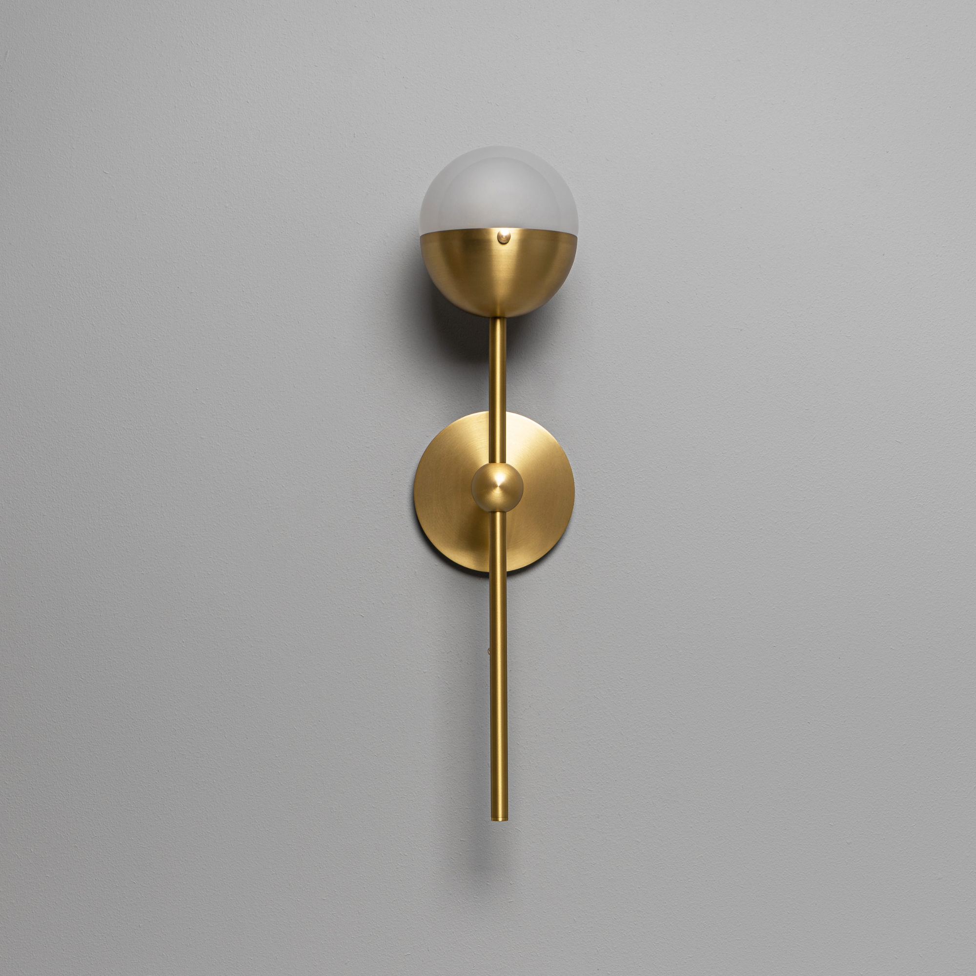 Schwung Molecule Single Wall Sconce Light - Frosted Glass