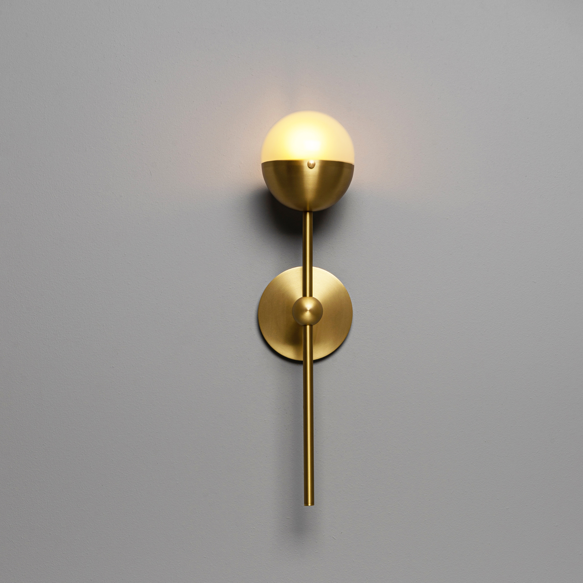 Schwung Molecule Single Wall Sconce Light - Frosted Glass