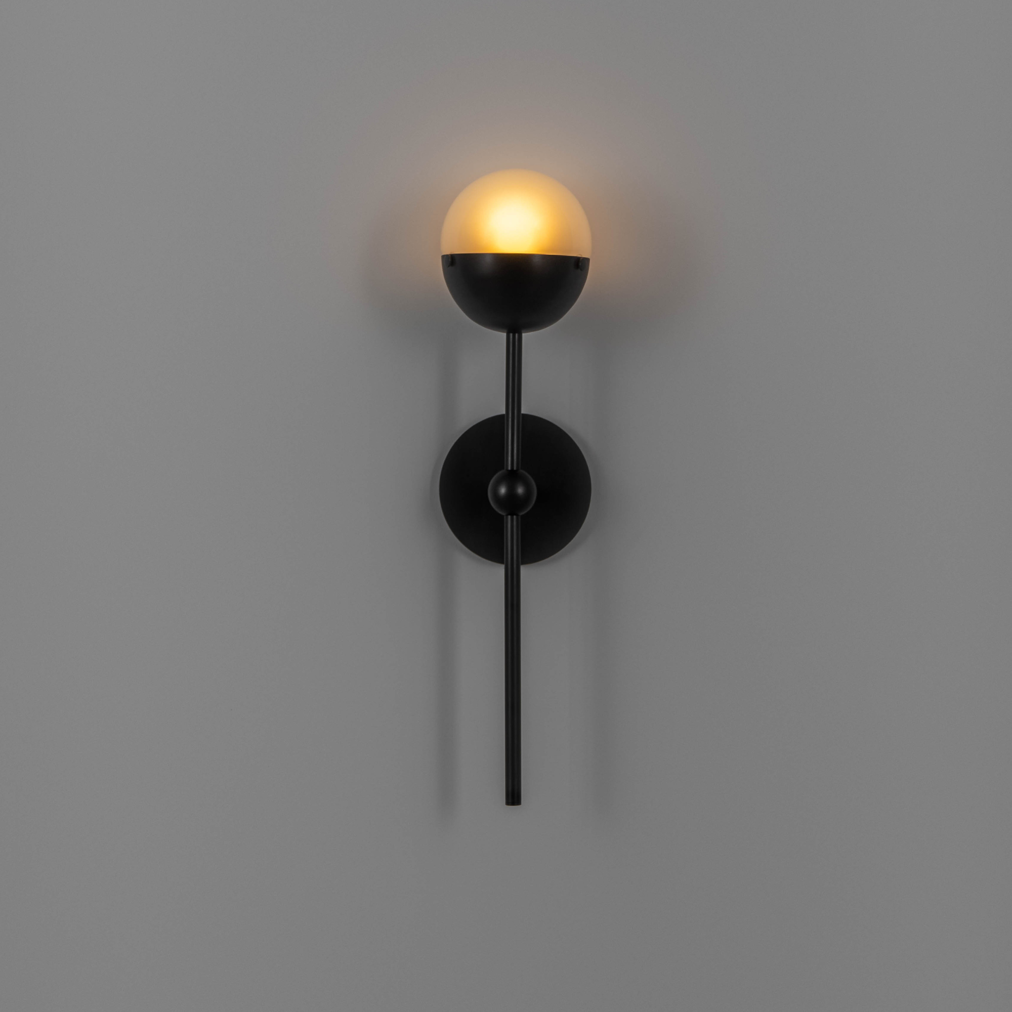 Schwung Molecule Single Wall Sconce Light - Frosted Glass
