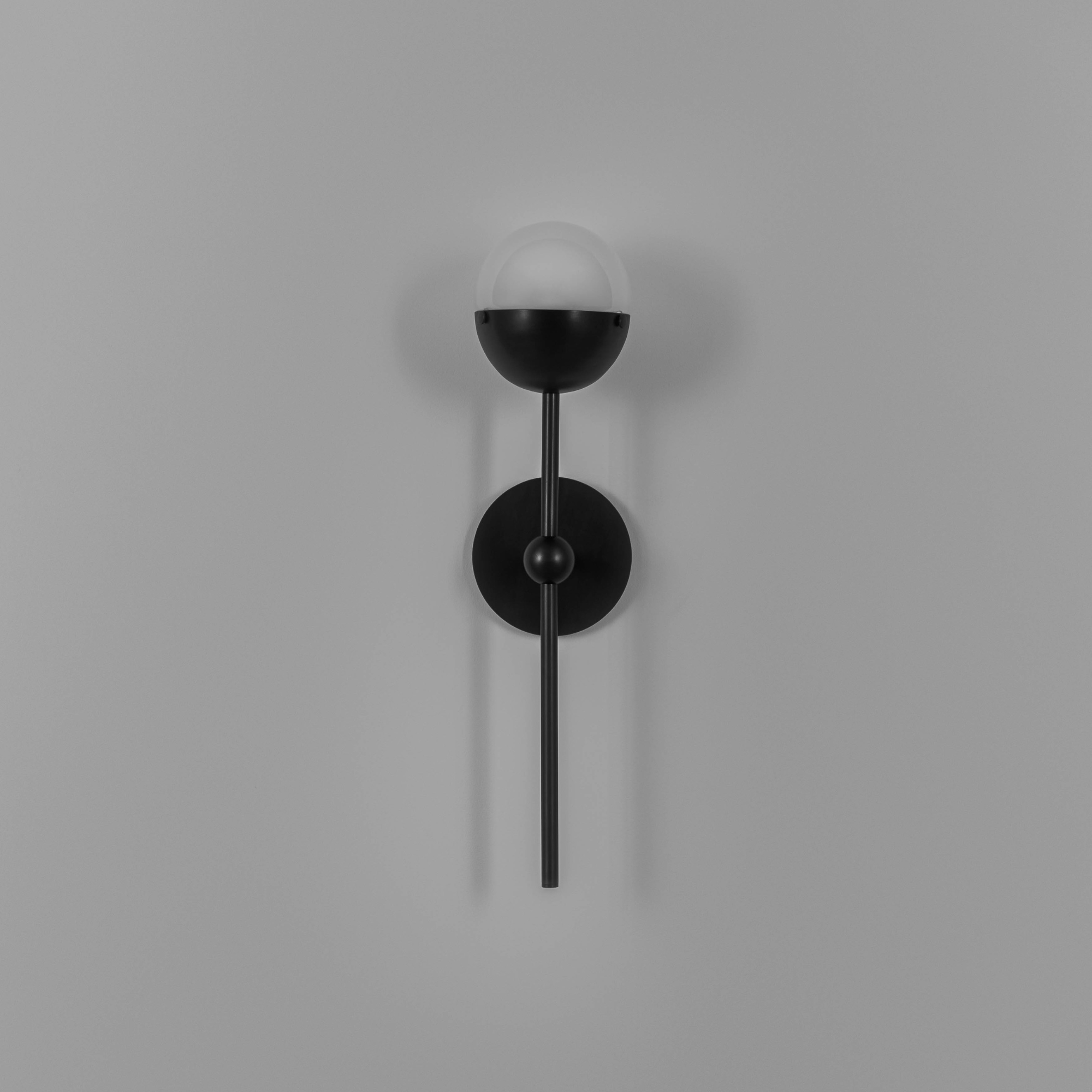 Schwung Molecule Single Wall Sconce Light - Frosted Glass