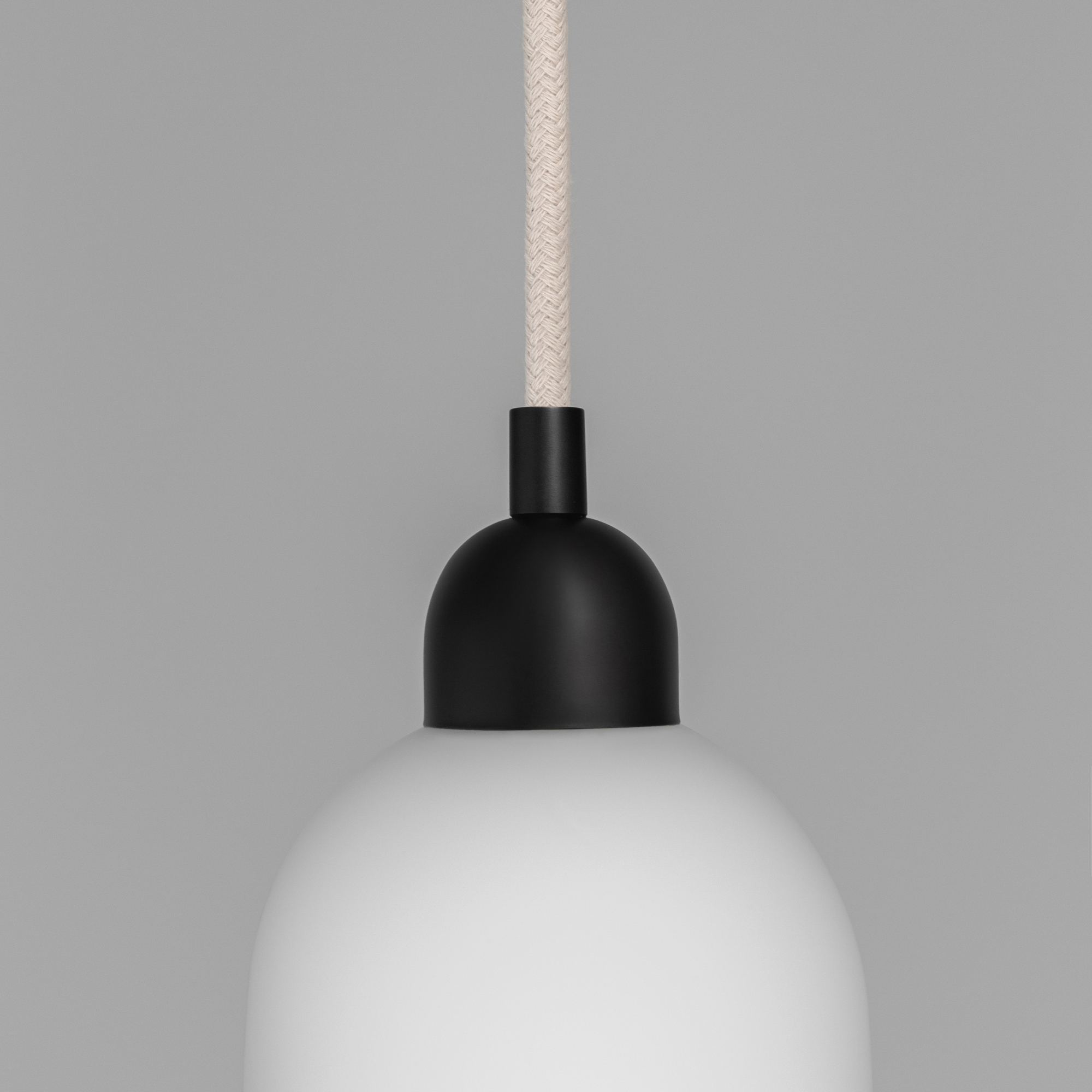 Schwung Odyssey Single Small Pendant - Opal Mat Glass