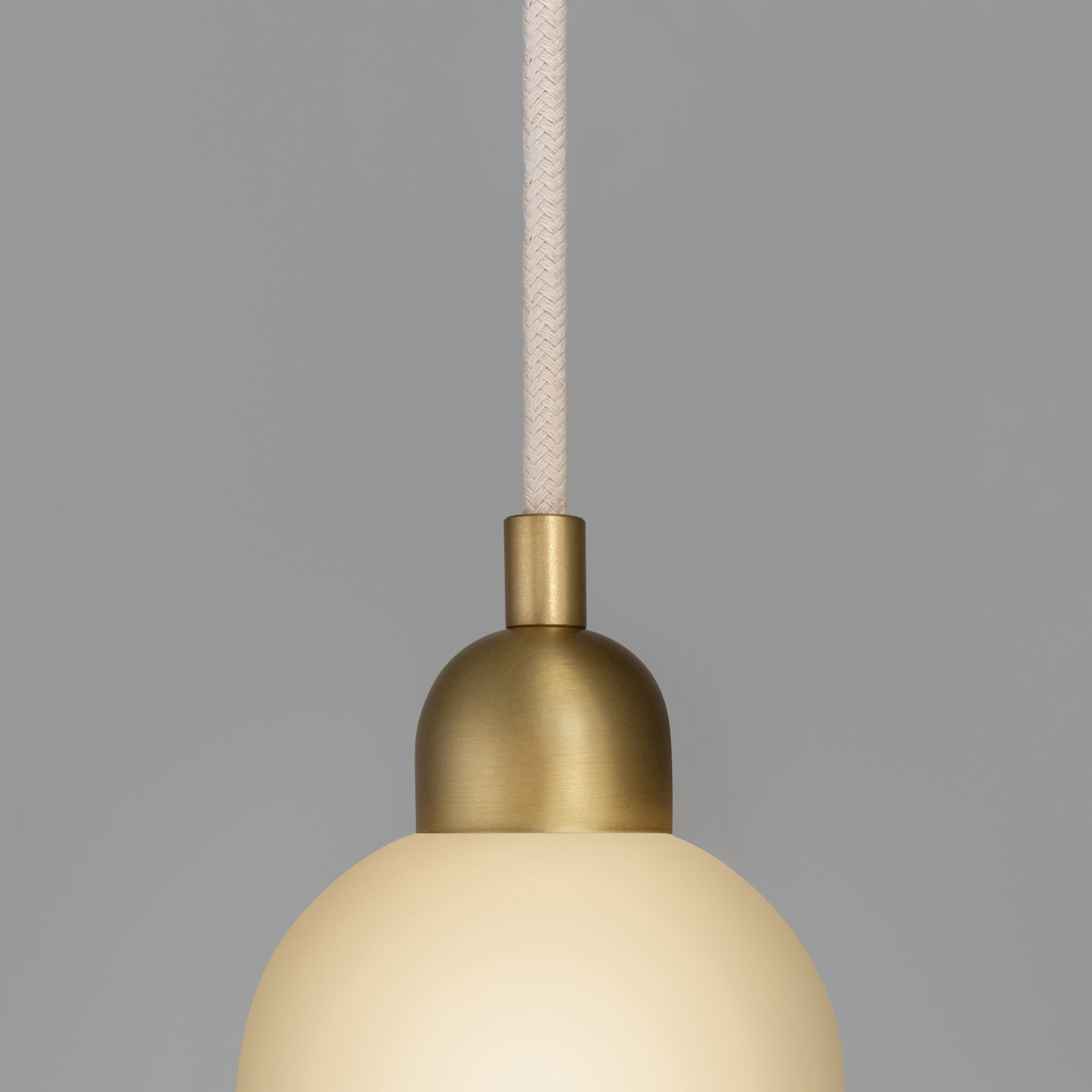 Schwung Odyssey Single Small Pendant - Opal Mat Glass