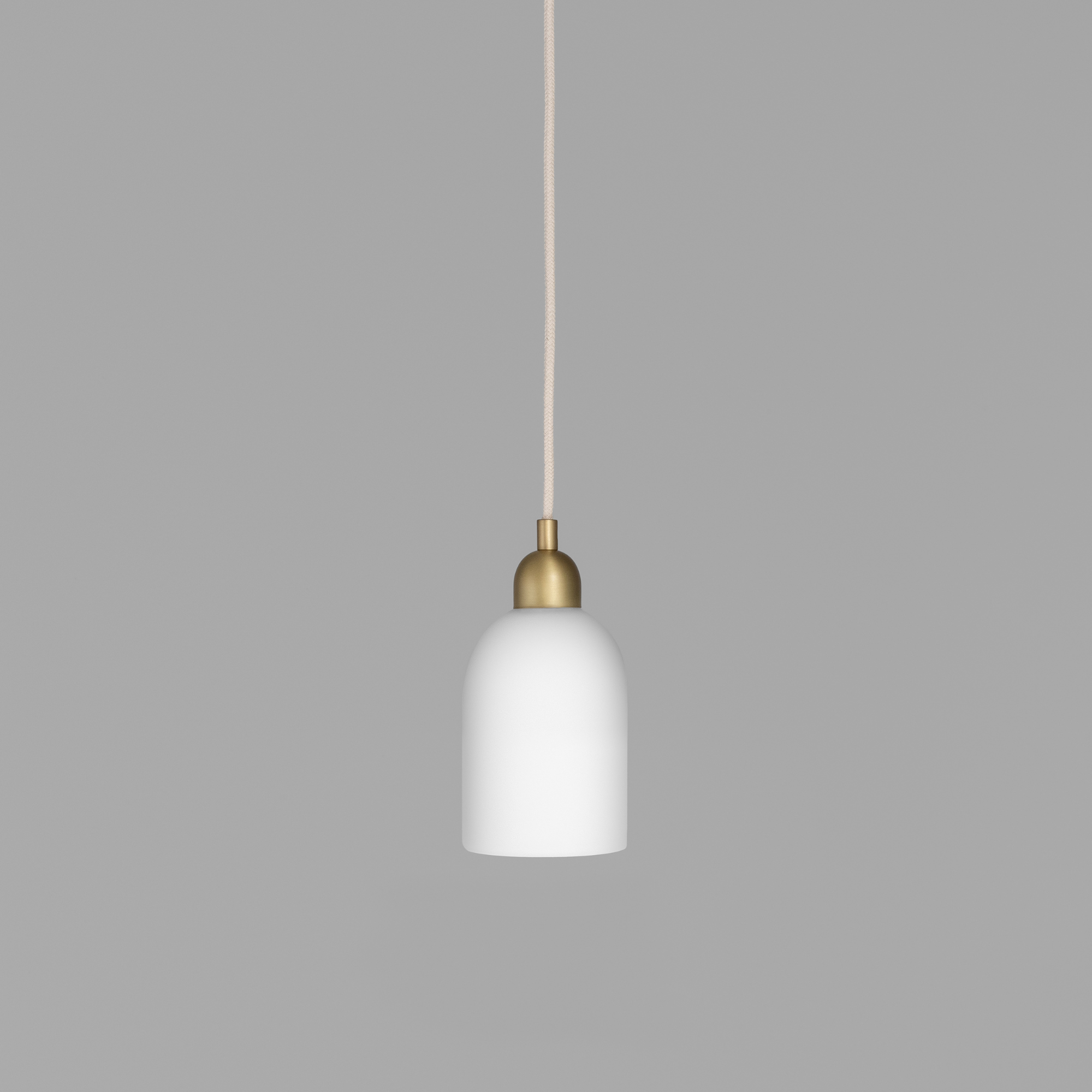 Schwung Odyssey Single Small Pendant - Opal Mat Glass