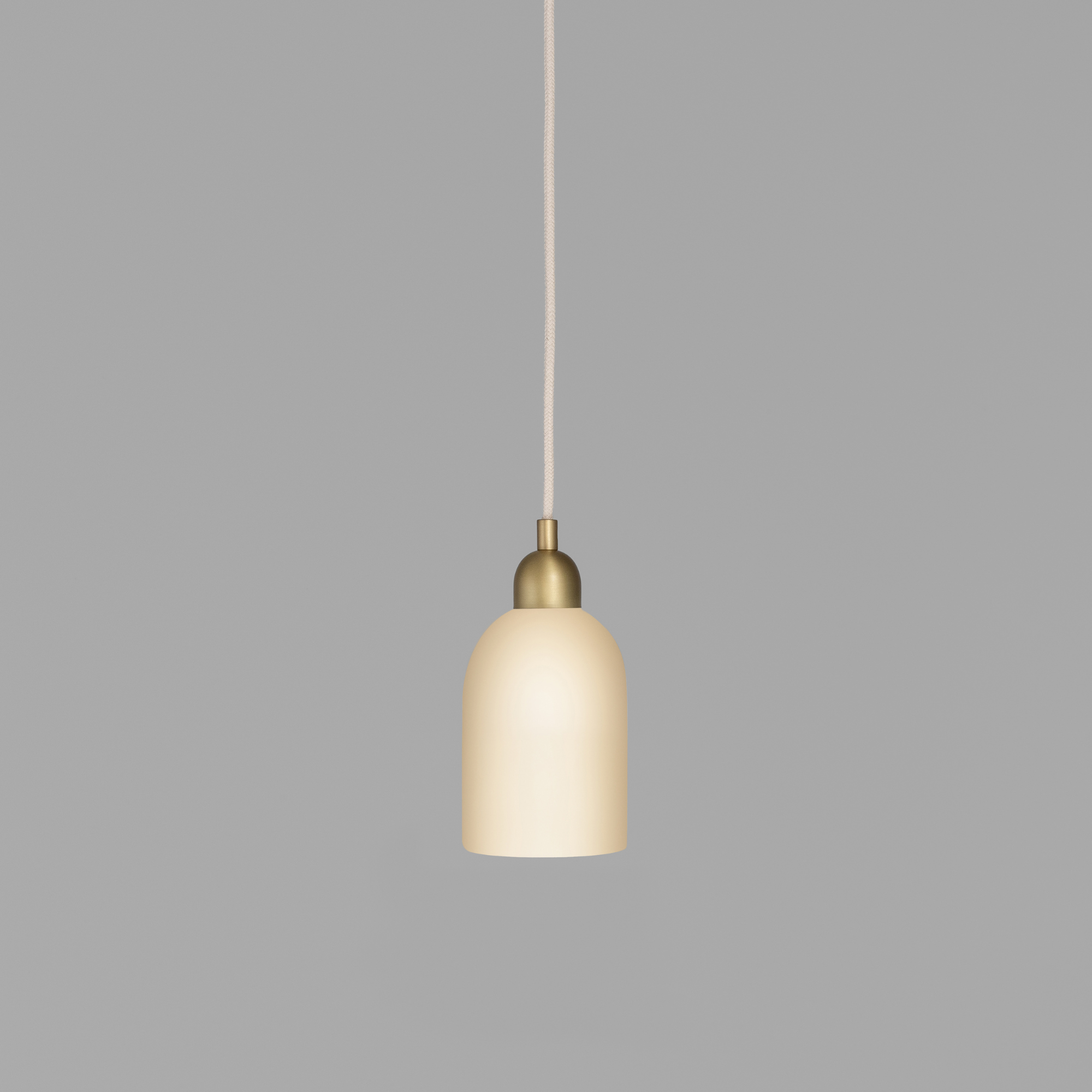 Schwung Odyssey Single Small Pendant - Opal Mat Glass