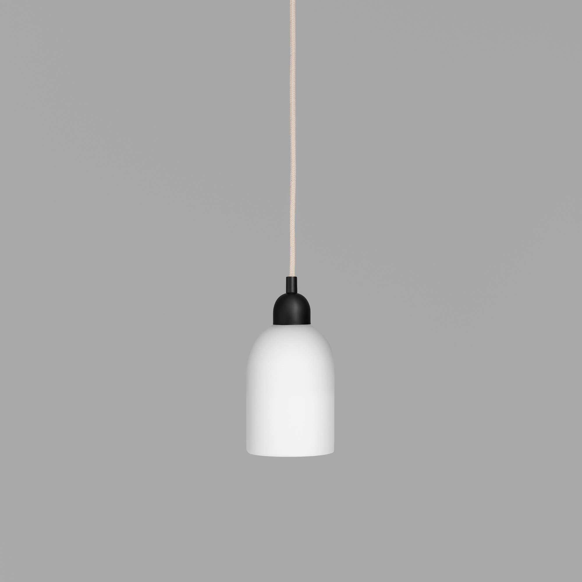 Schwung Odyssey Single Small Pendant - Opal Mat Glass