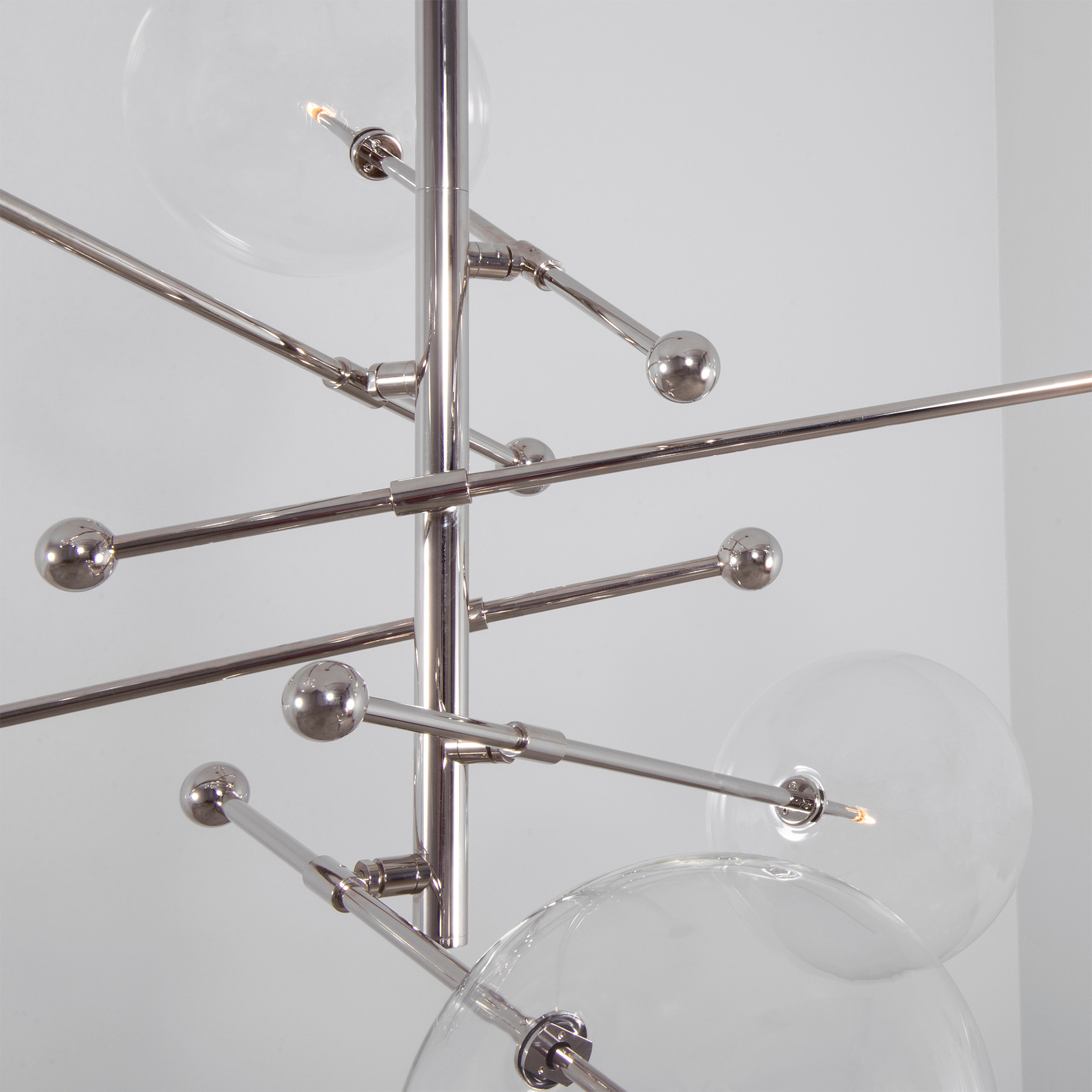 Schwung RD15 6 Arms Chandelier - Transparent Glass