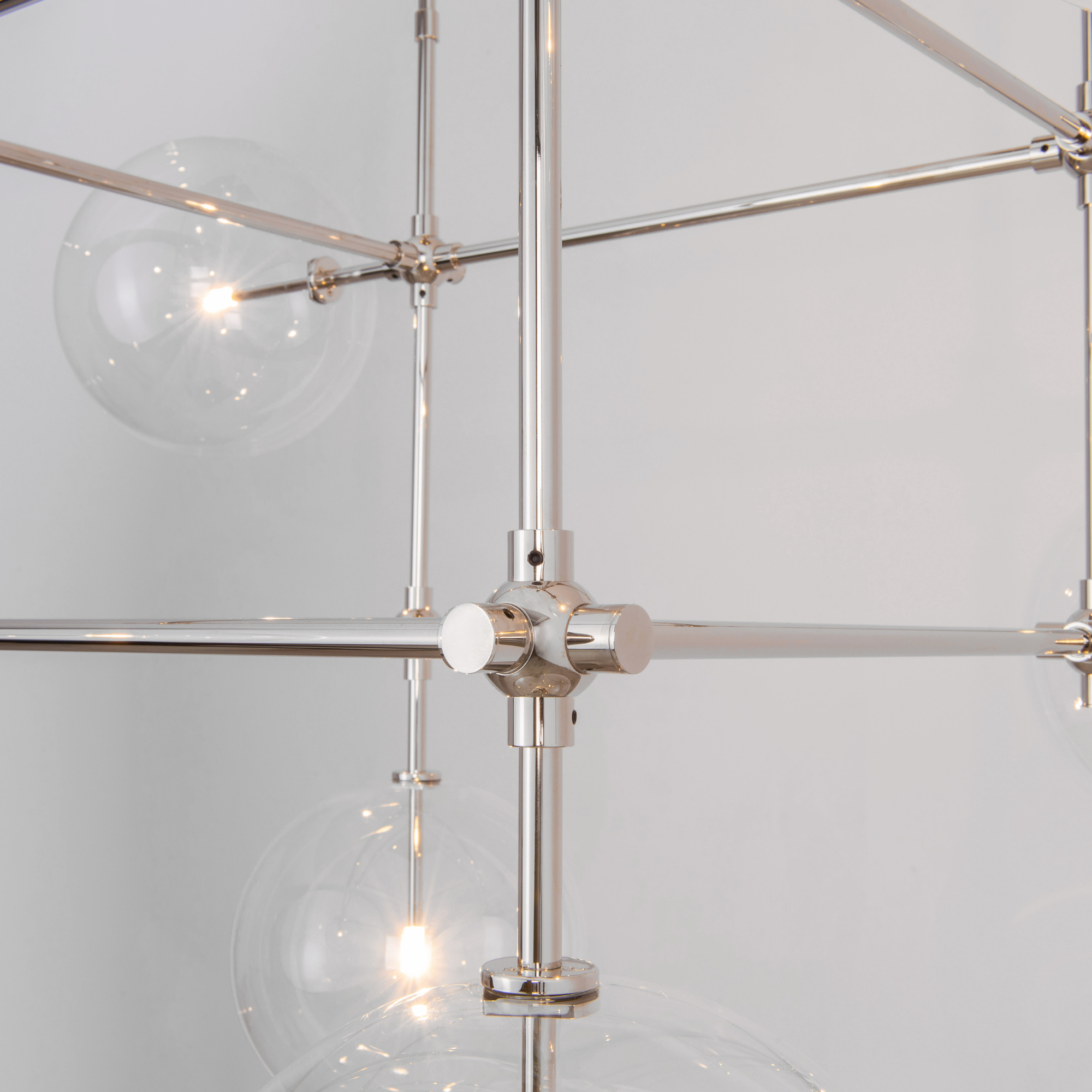 Schwung Soap 6 DT 6 Light Chandelier - Transparent Glass