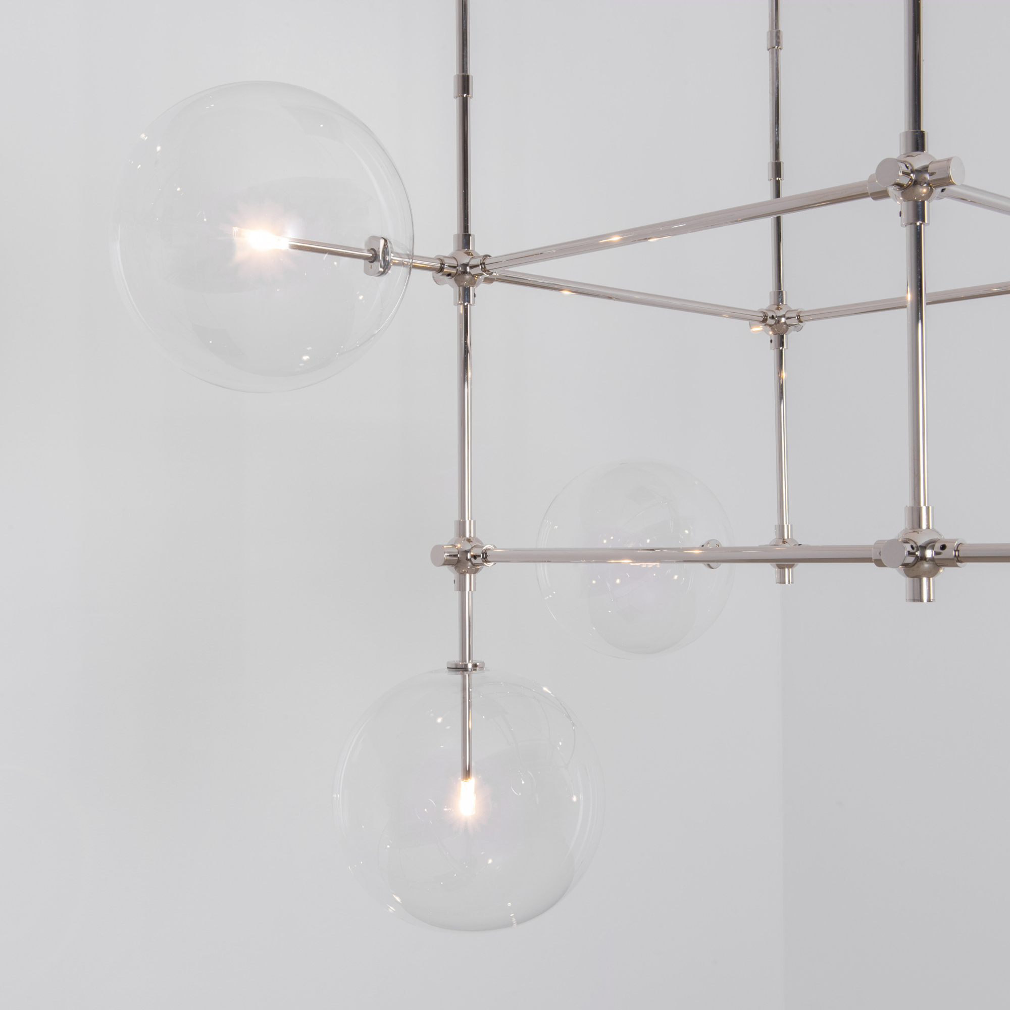 Schwung Soap 6 DT 6 Light Chandelier - Transparent Glass