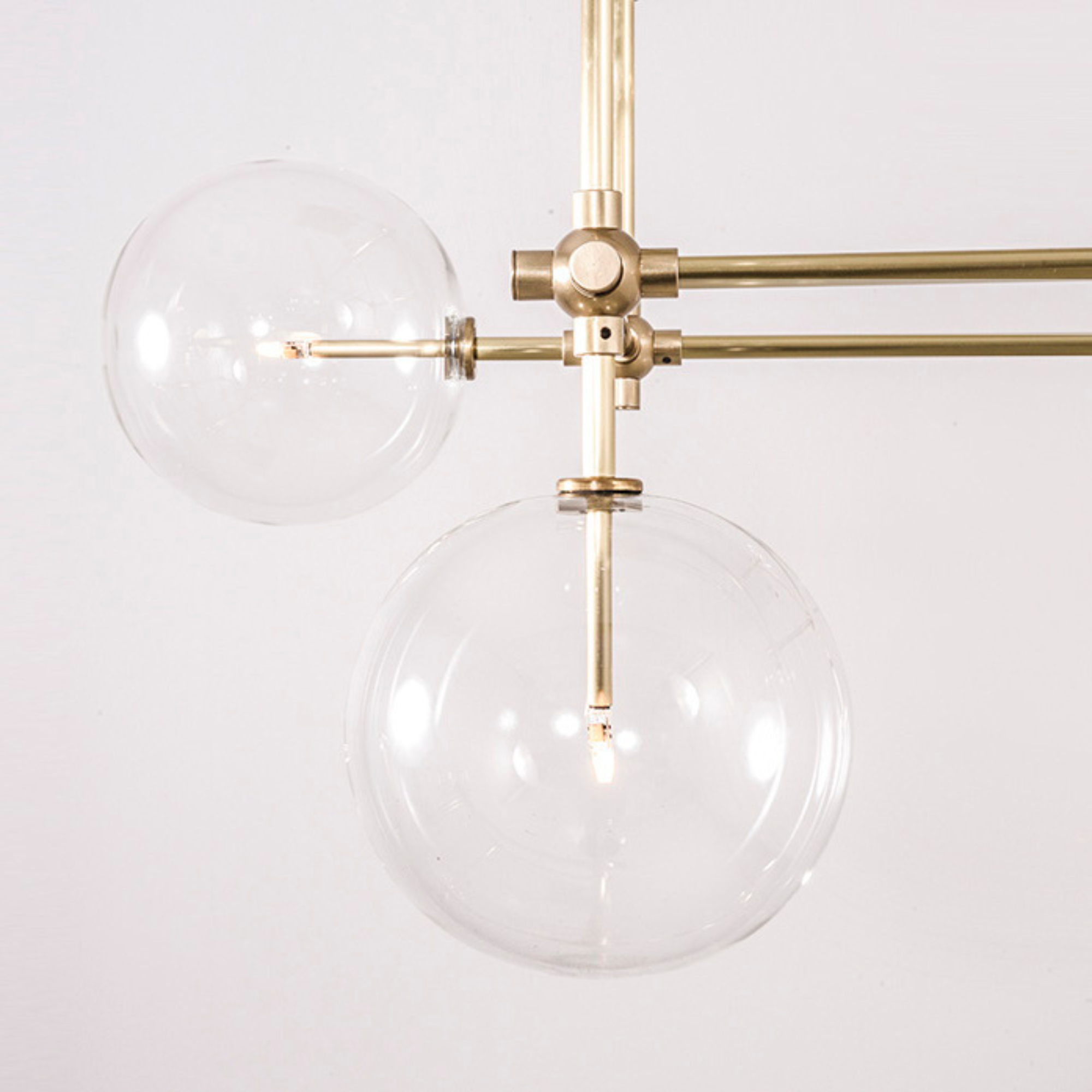 Schwung Soap 6 DT 6 Light Chandelier - Transparent Glass