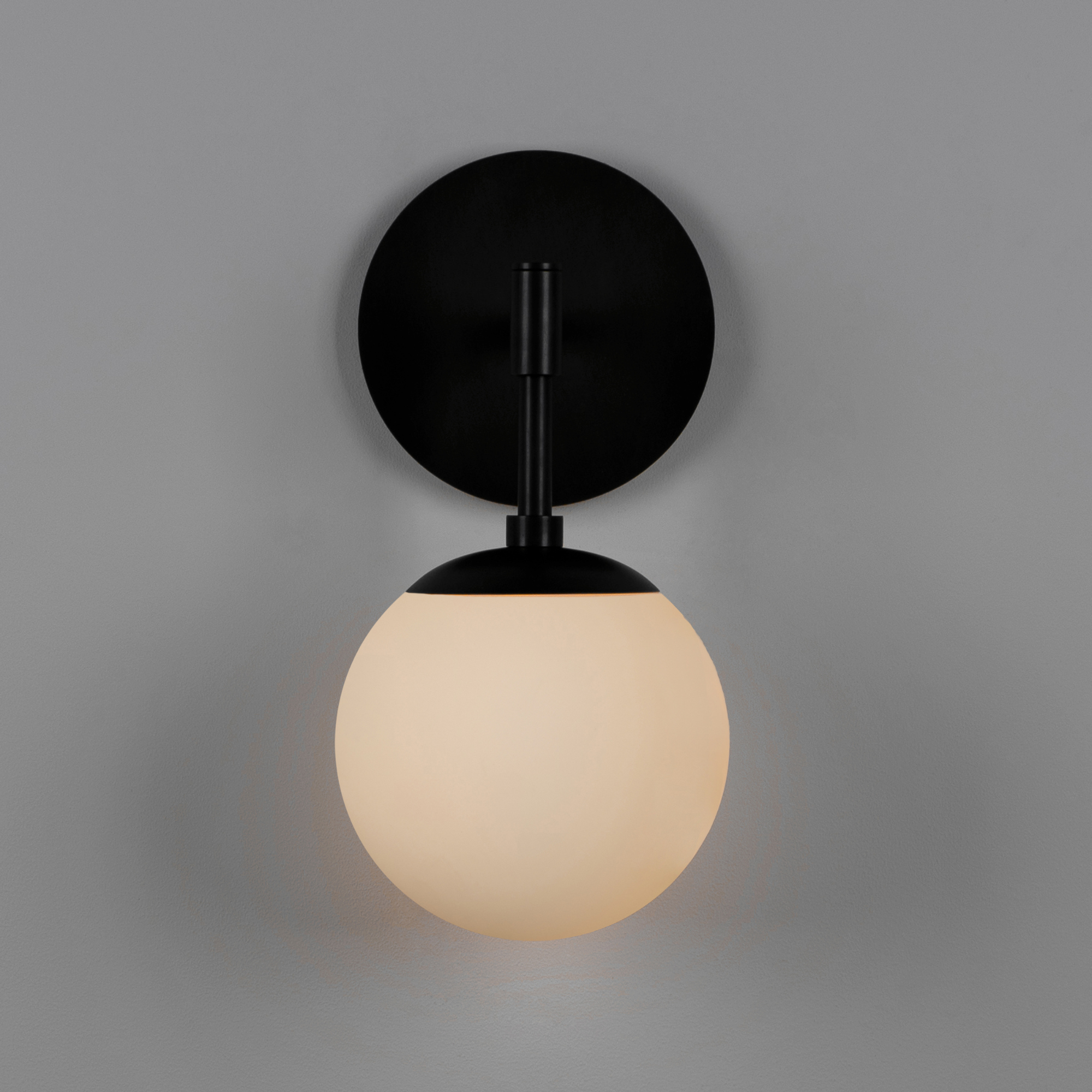 Schwung Sunset Wall Sconce Light - Opal Mat Glass