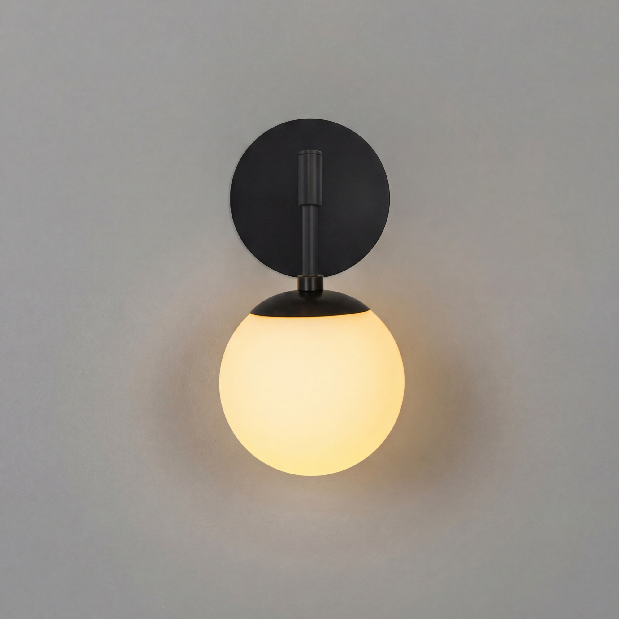 Schwung Sunset Wall Sconce Light - Opal Mat Glass