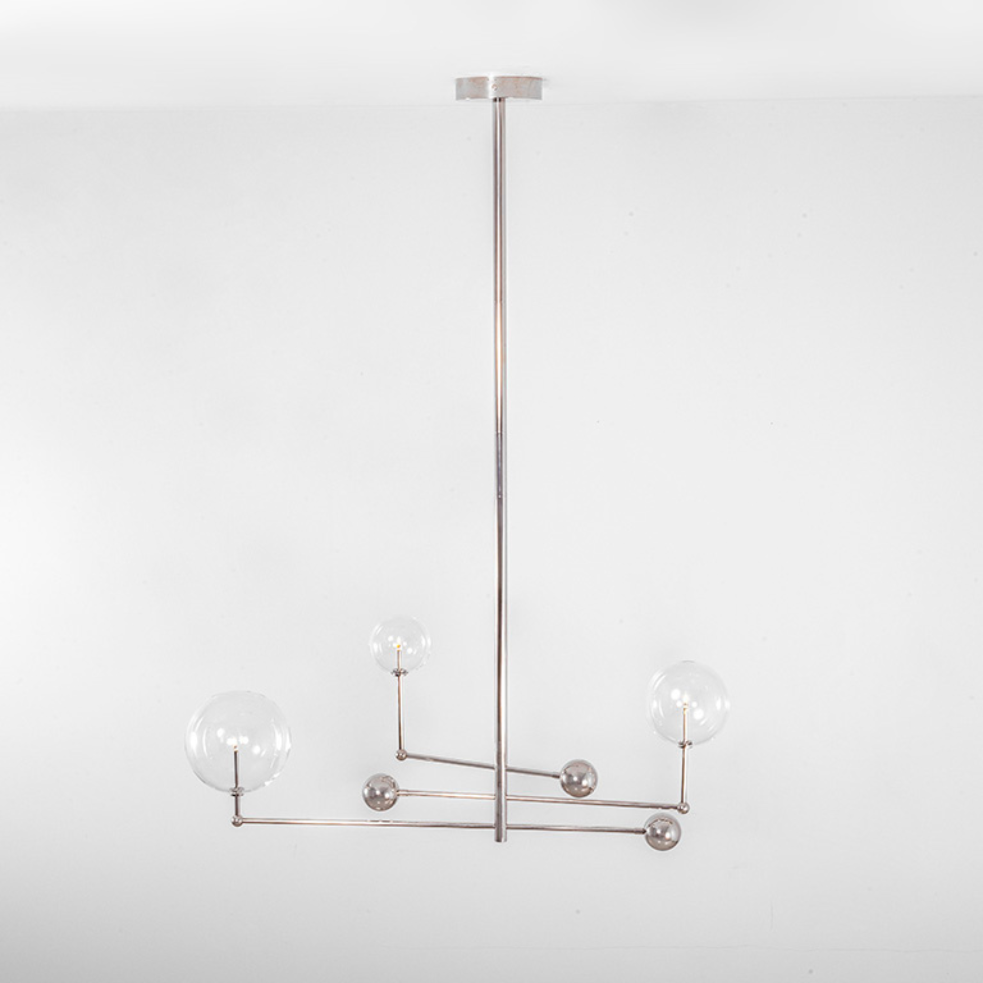 Schwung Universe 3 Light Chandelier - Transparent Glass
