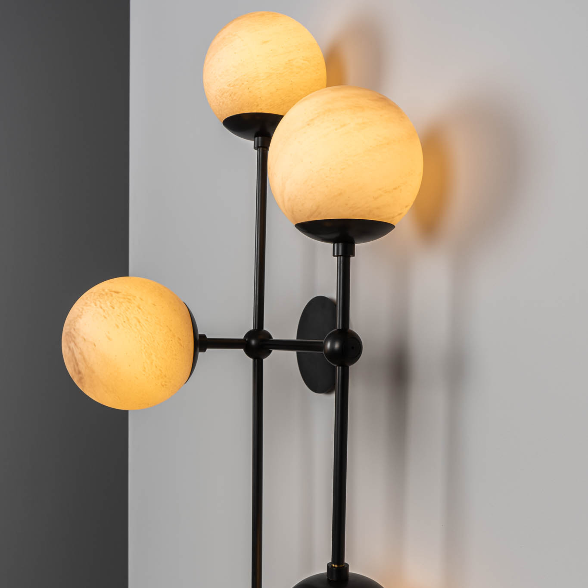 Schwung Armstrong 6 R 6 Light Flush/Wall Sconce Light - Marble Glass