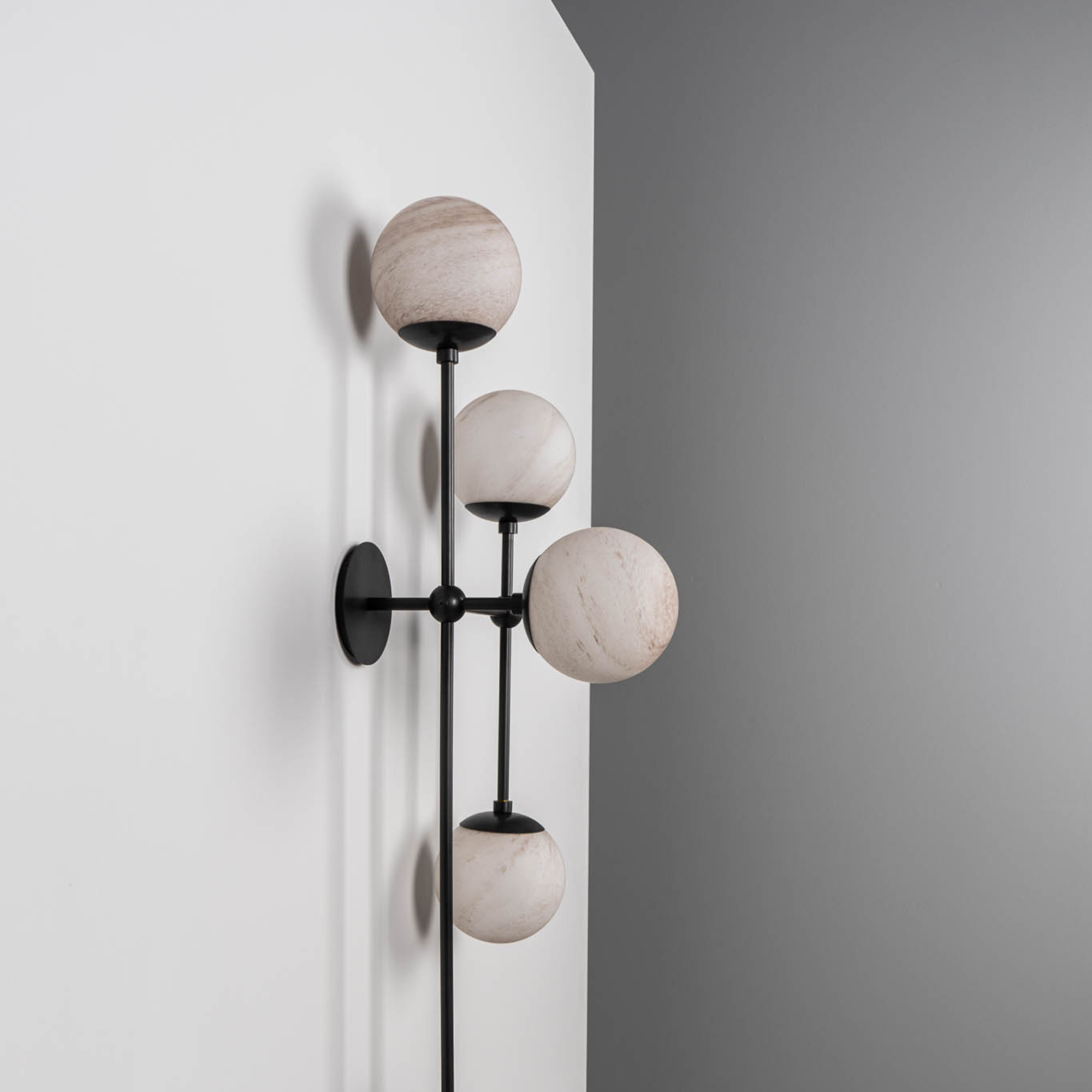 Schwung Armstrong 6 R 6 Light Flush/Wall Sconce Light - Marble Glass