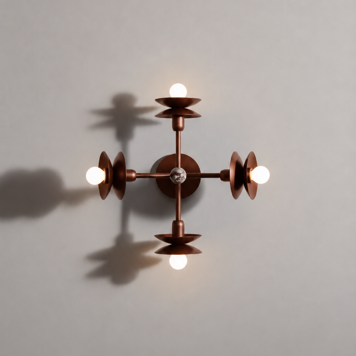 Schwung Babylon 4 Light Flush/Wall Sconce Light