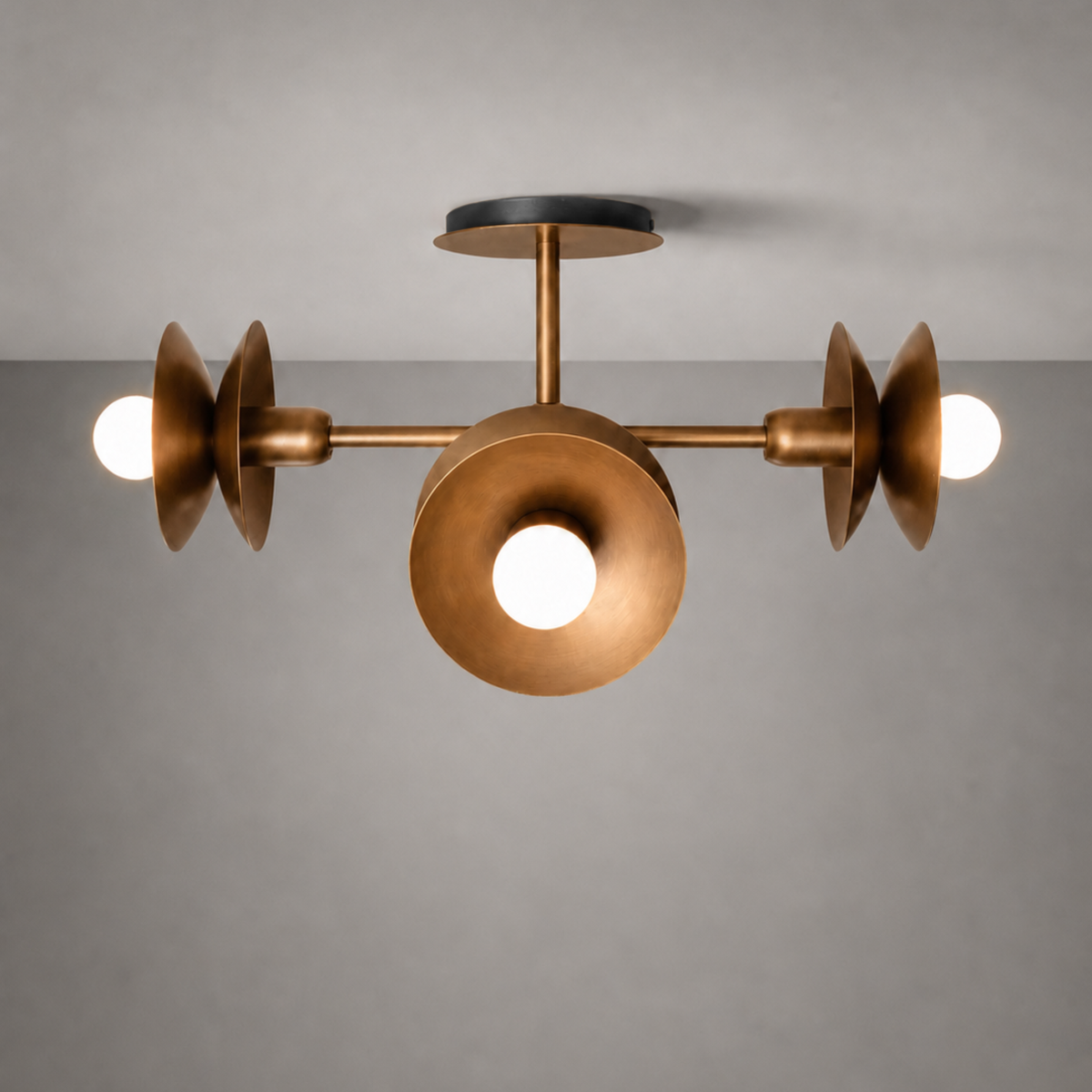 Schwung Babylon 4 Light Flush/Wall Sconce Light