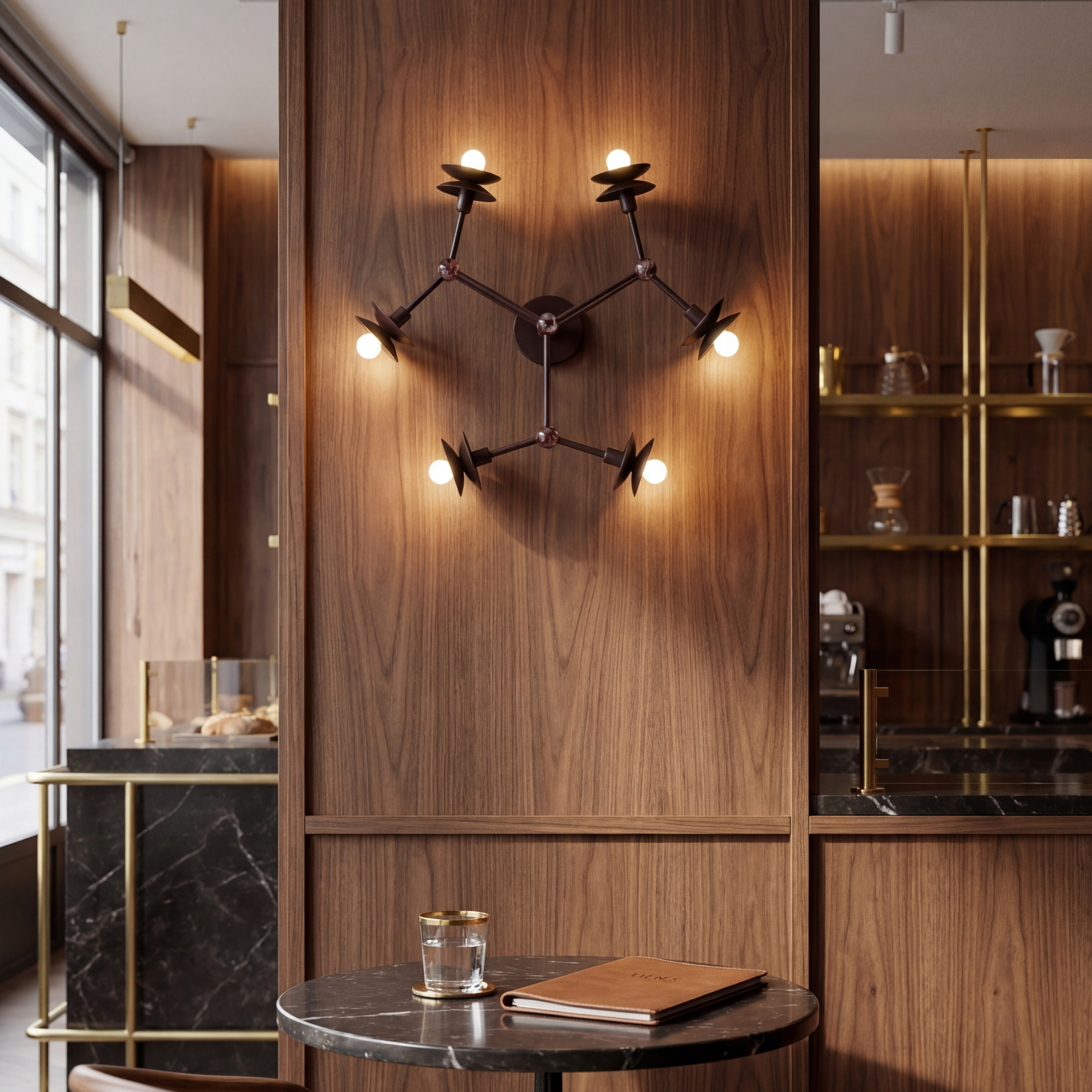 Schwung Babylon 6 Light Flush/Wall Sconce Light