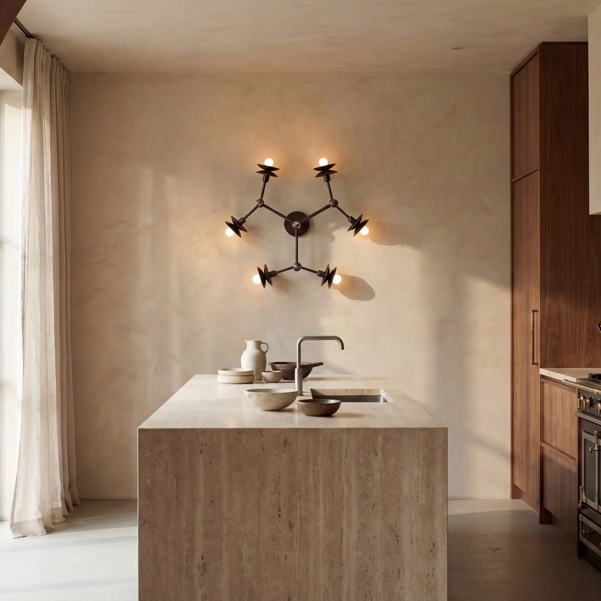 Schwung Babylon 6 Light Flush/Wall Sconce Light