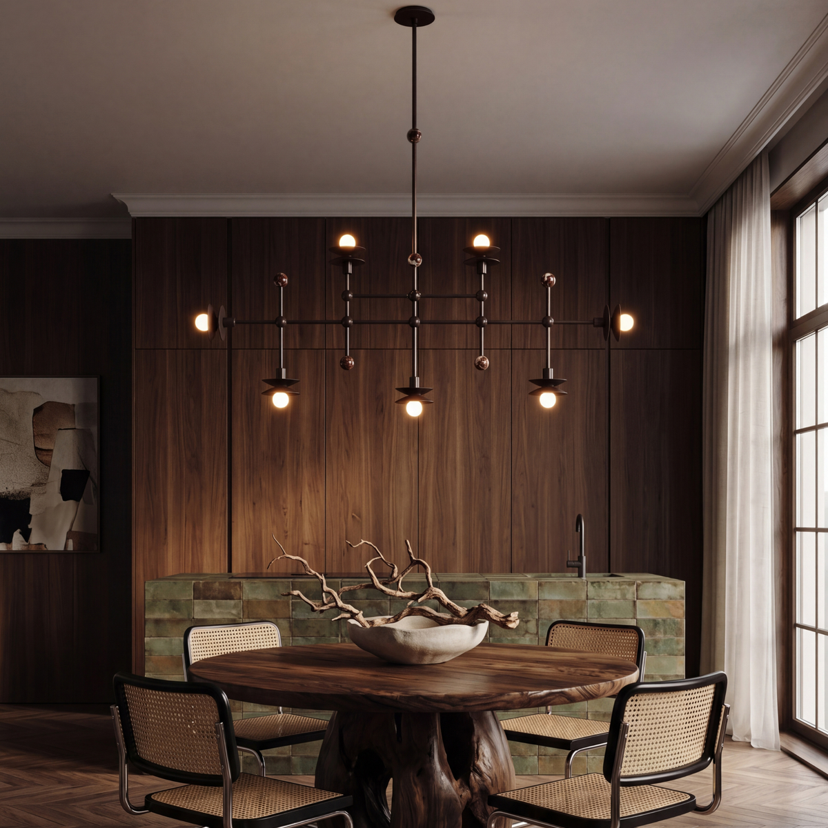 Schwung Babylon Linear 7 Light Chandelier