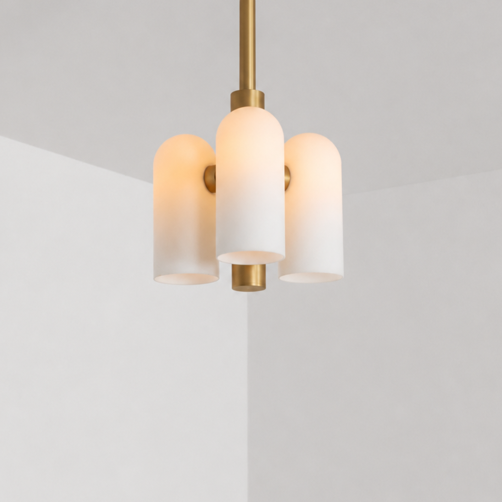 Schwung Odyssey 3 Light Pendant - Opal Mat Glass