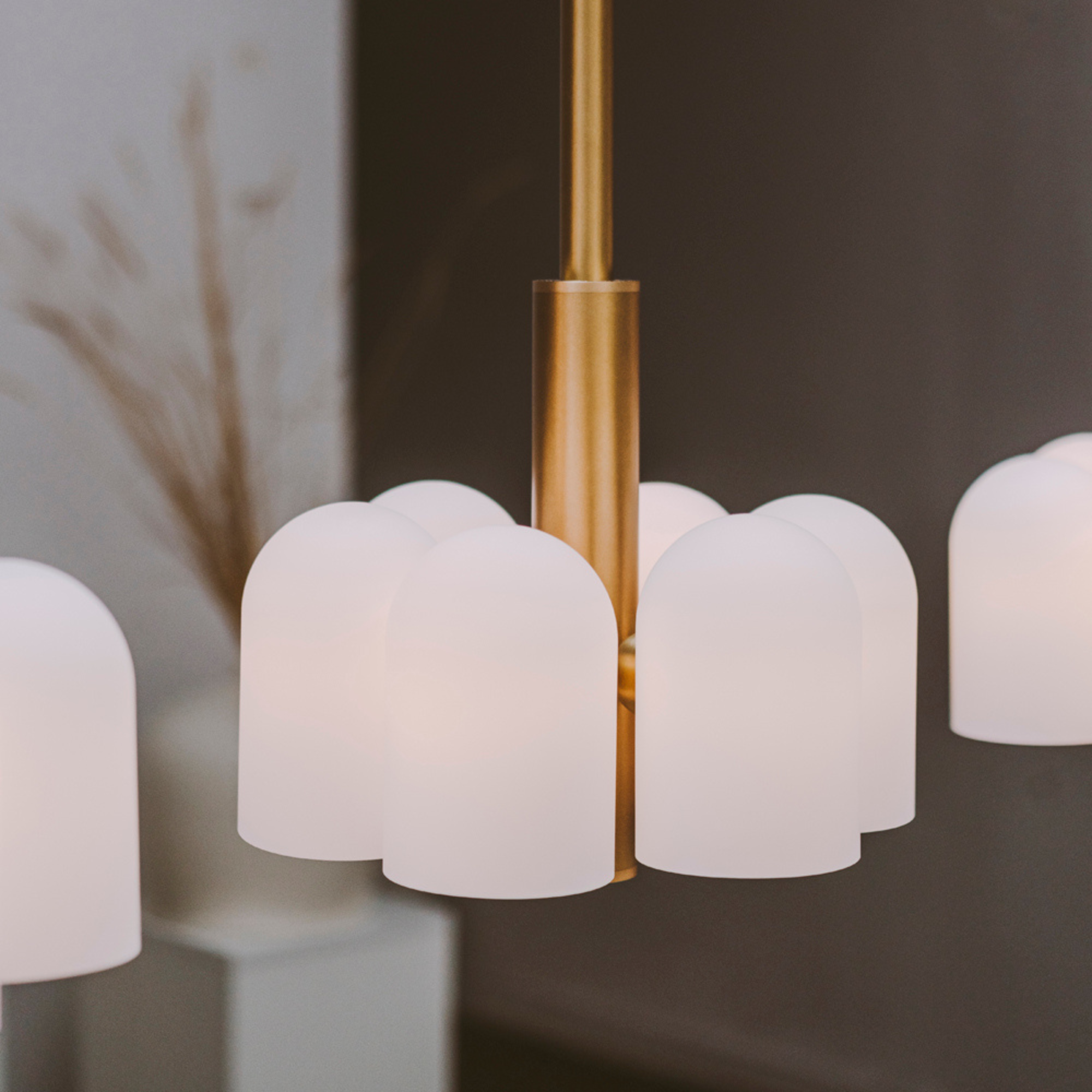 Schwung Odyssey 6 Light Pendant - Opal Mat Glass