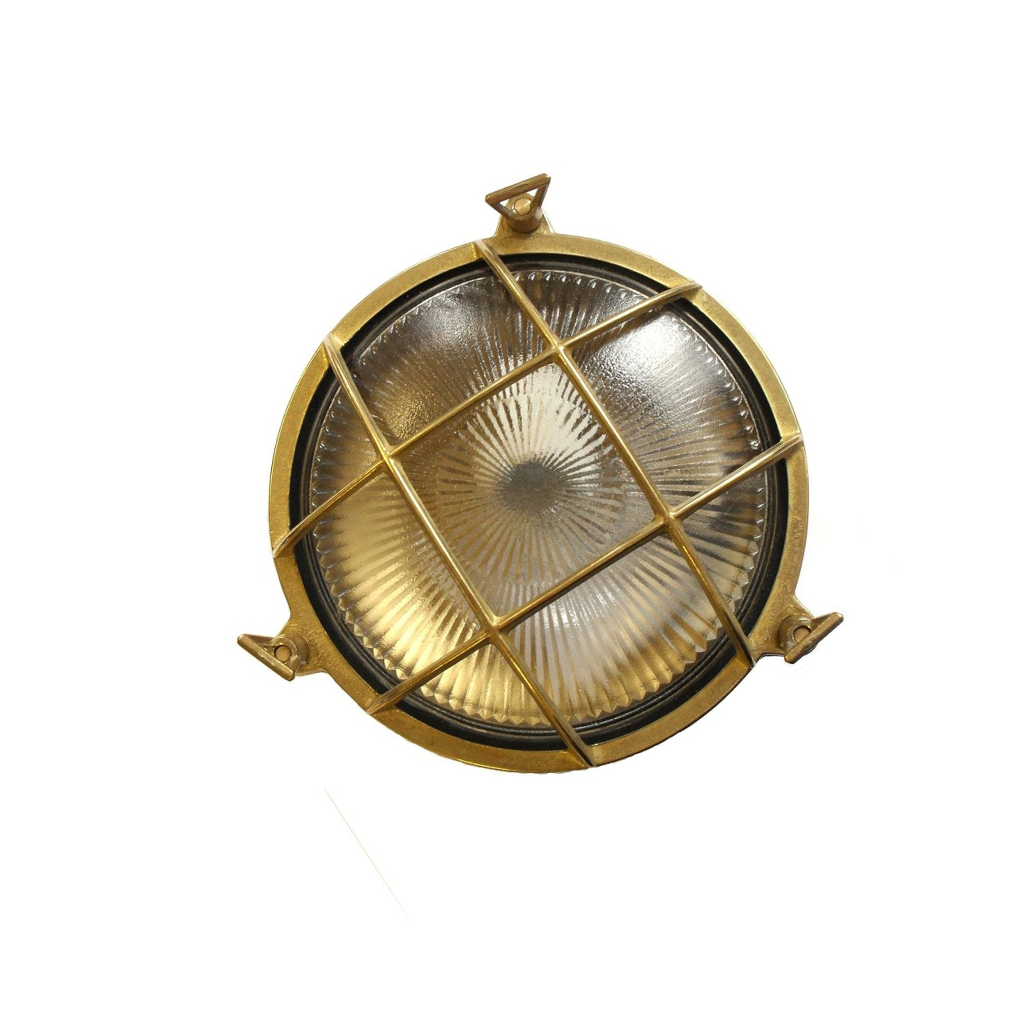 Navigator Small cabin porthole bulkhead Wall Light - Raw Brass