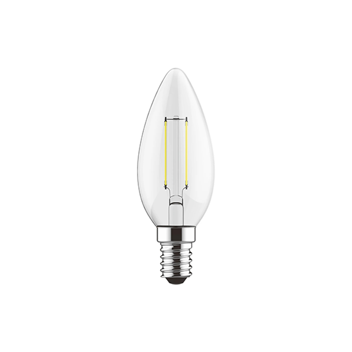 Luxram Value Classic 2W LED Candle E27 Warm White - 3000K (Non-Dimmable)