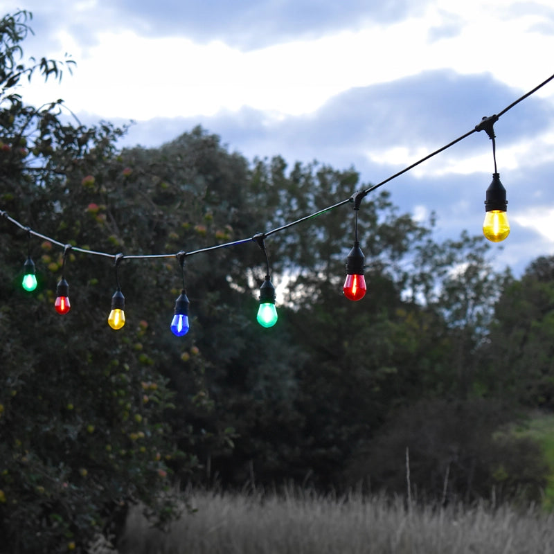 Lumena Cosmic Vela – Solar Coloured Festoon Lights with Remote Control