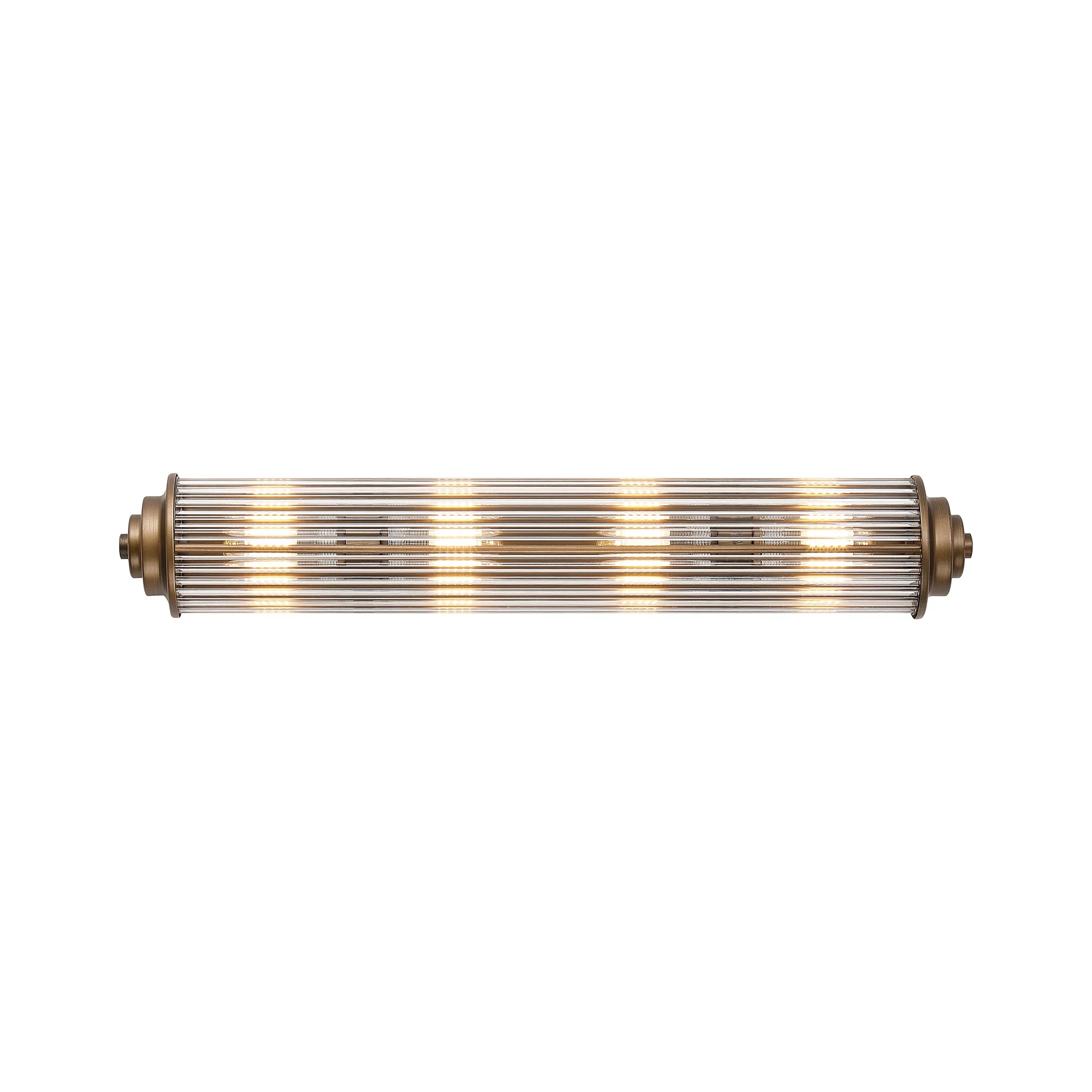 Fabula Wedgewood Large 4 Light Glass Rod Wall Light G9 IP44 - Bronze