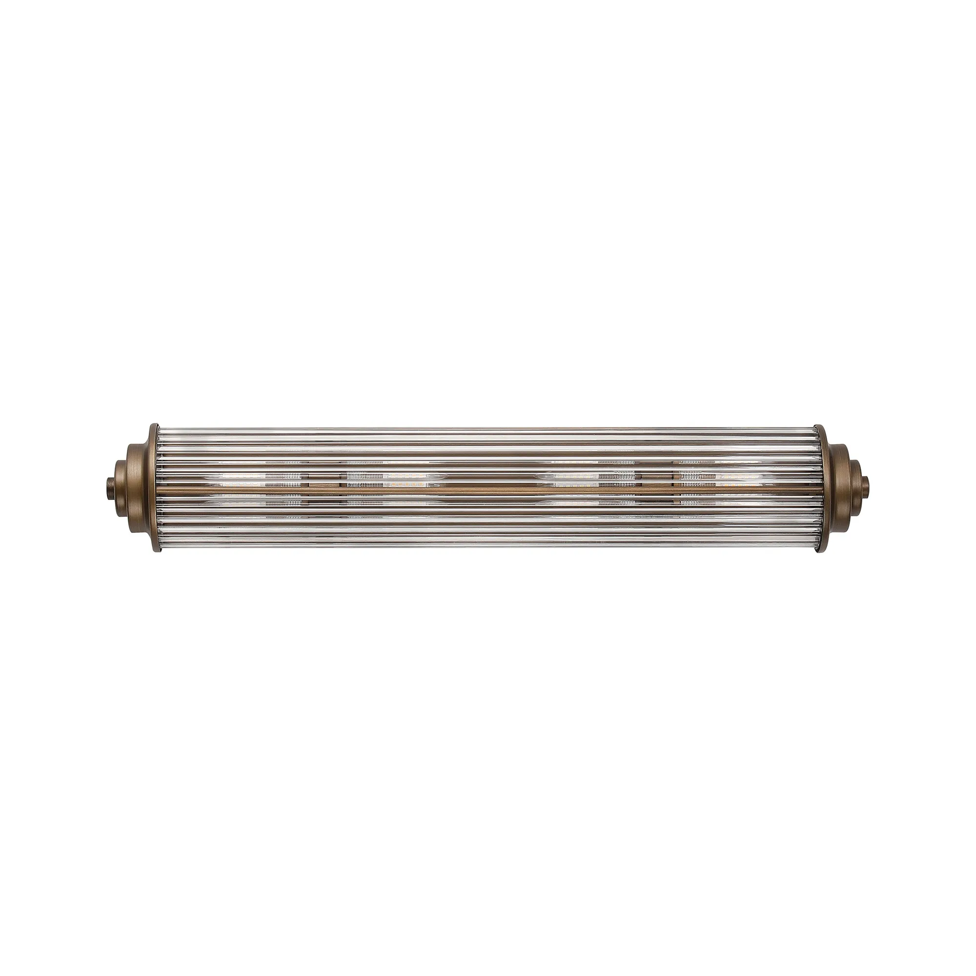 Fabula Wedgewood Large 4 Light Glass Rod Wall Light G9 IP44 - Bronze