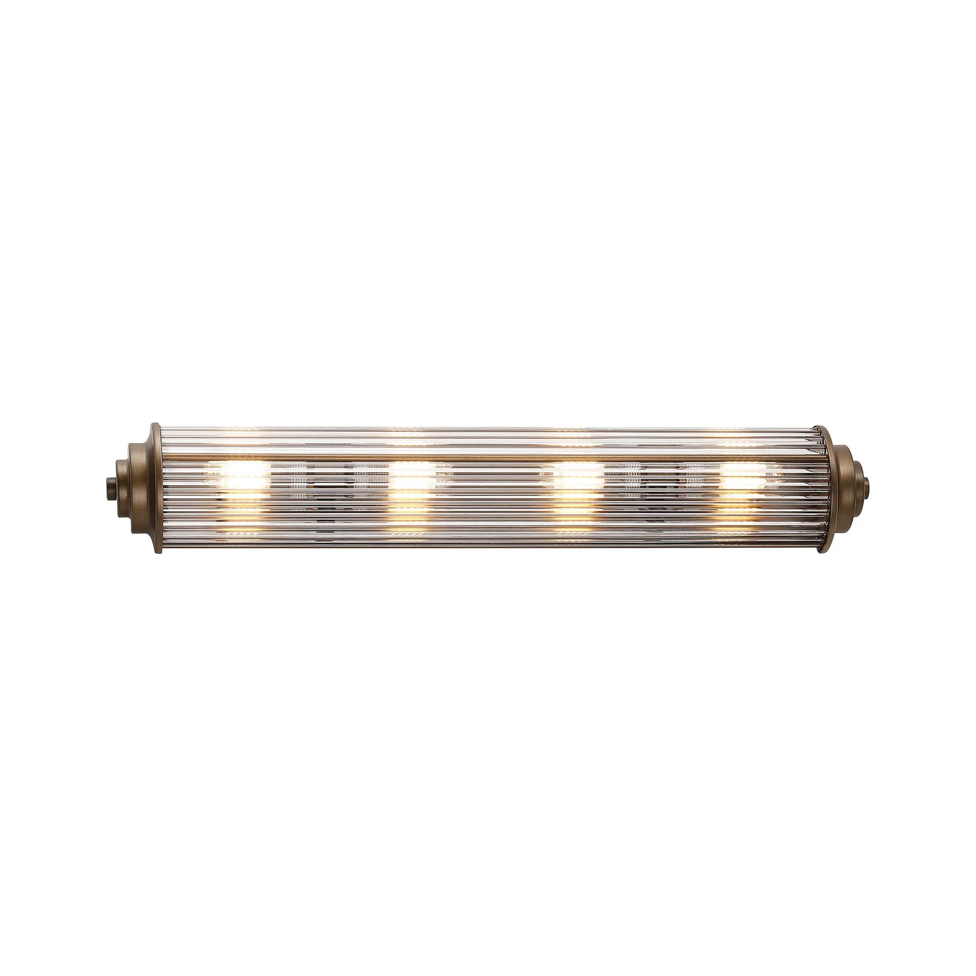 Fabula Wedgewood Large 4 Light Glass Rod Wall Light G9 IP44 - Bronze