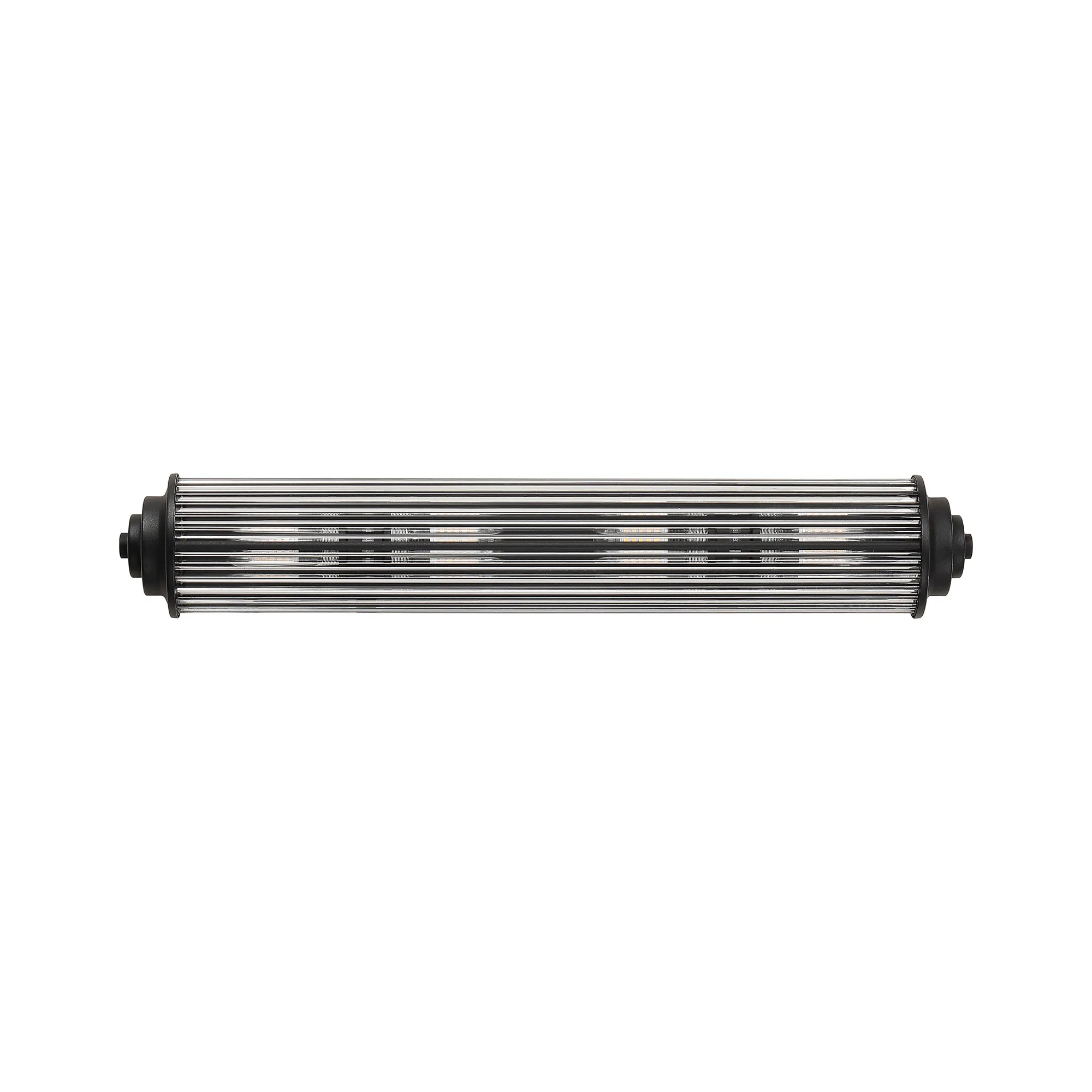 Fabula Wedgewood Large 4 Light Glass Rod Wall Light G9 IP44 - Satin Black