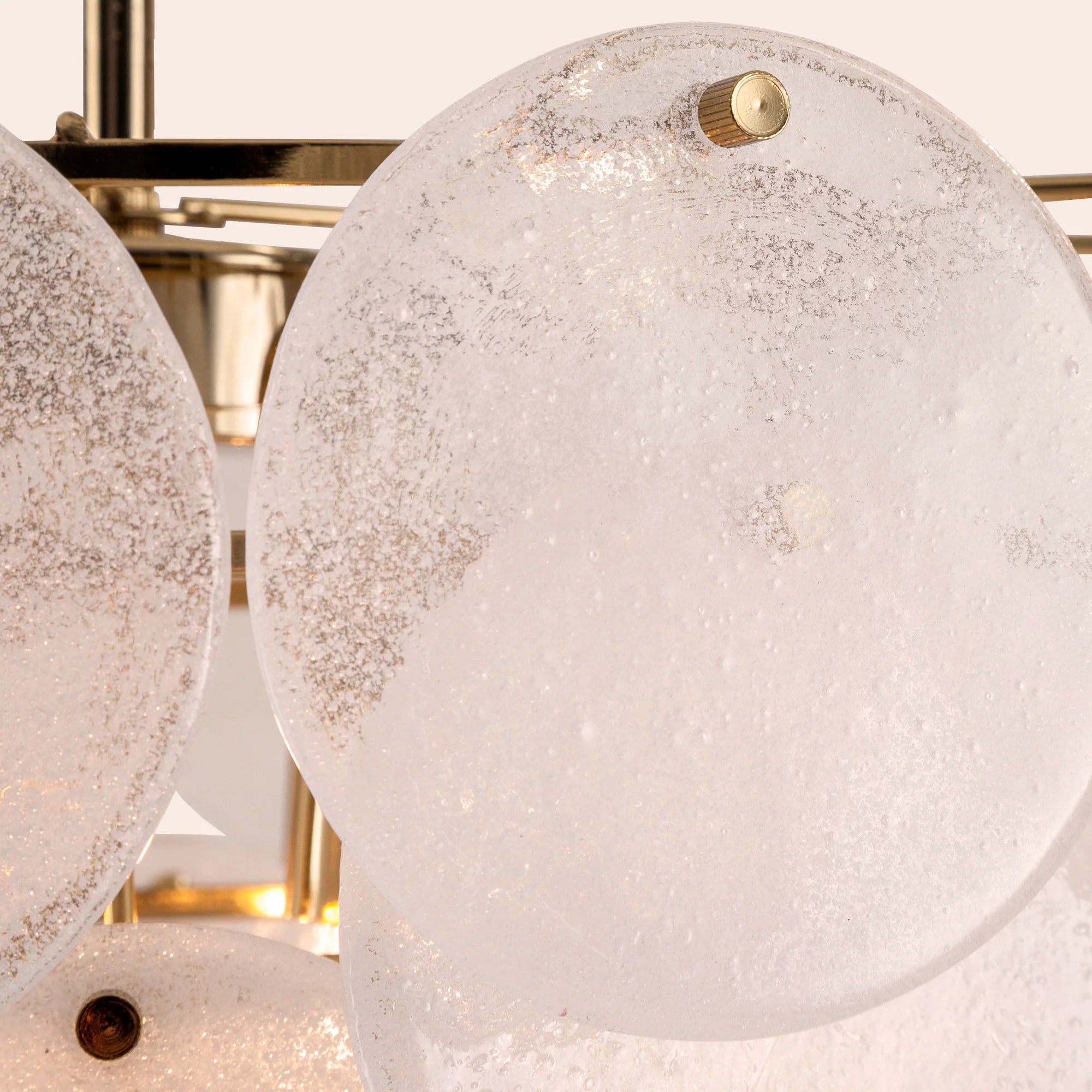 houseof. White Glass Disk Ceiling Pendant Light - Opal