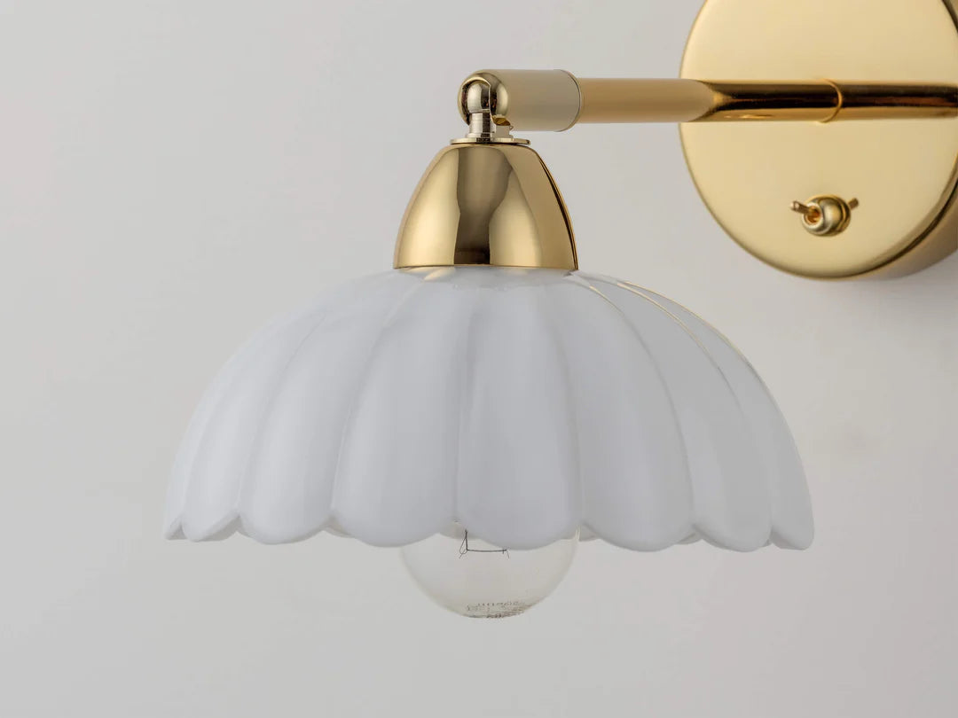houseof. White Flower Sconce Wall Light