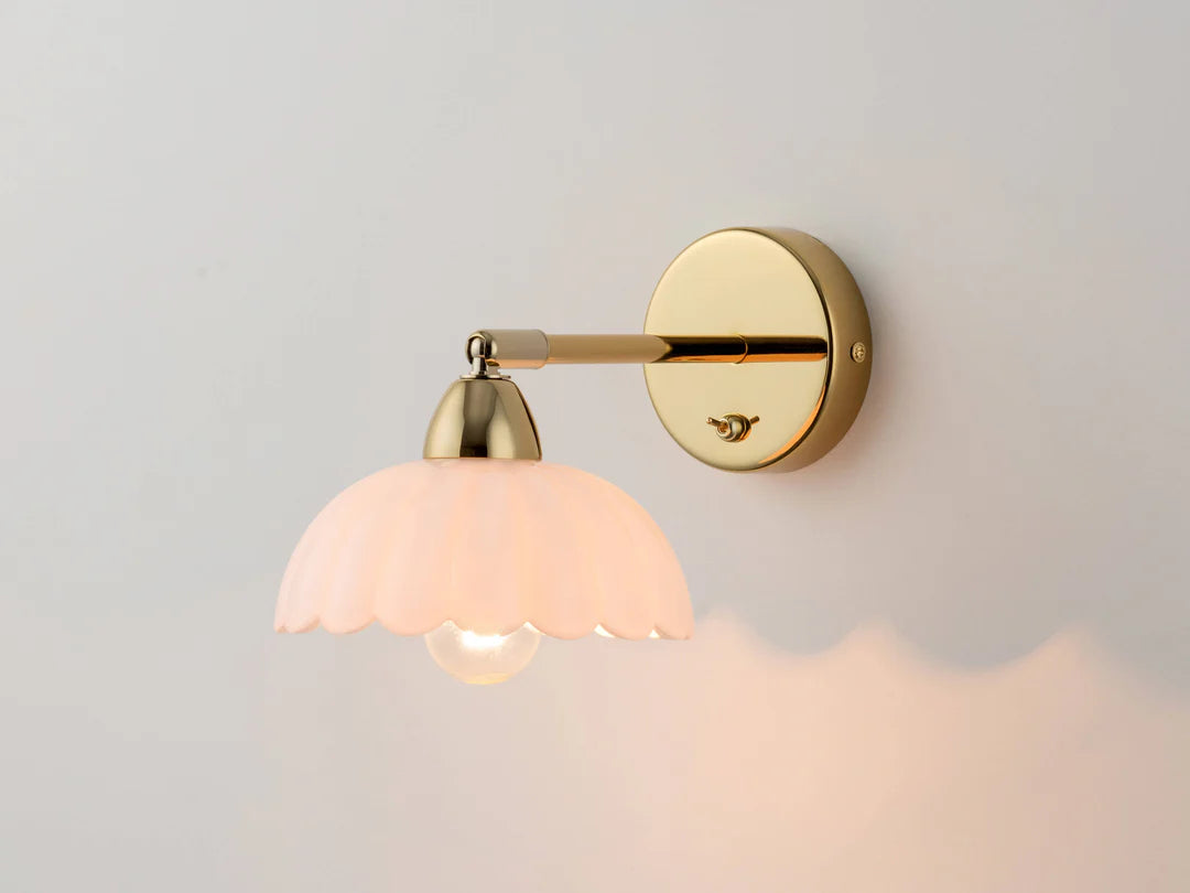houseof. White Flower Sconce Wall Light