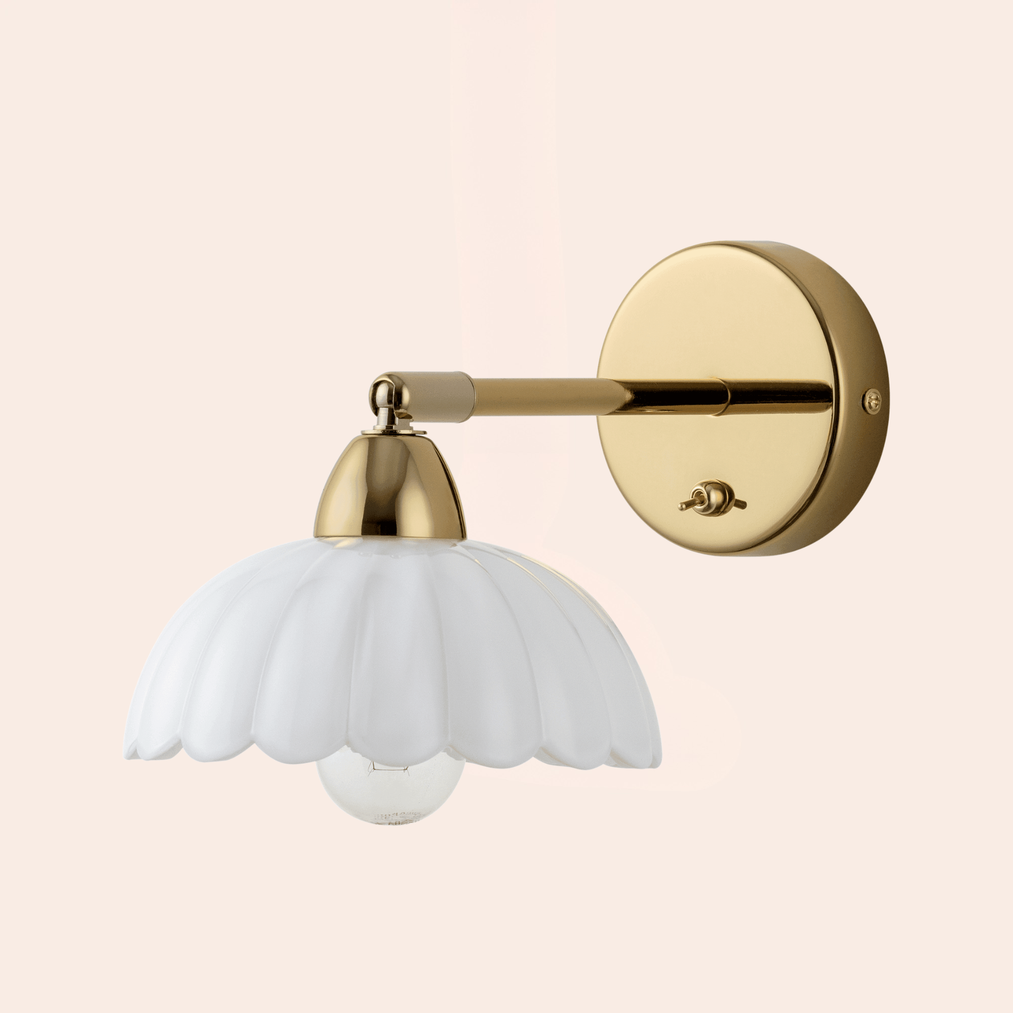 houseof. White Flower Sconce Wall Light